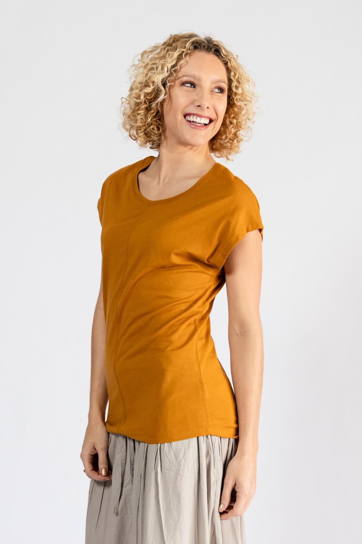 Surya Everyday Organic Cotton Tops for Women - left side view