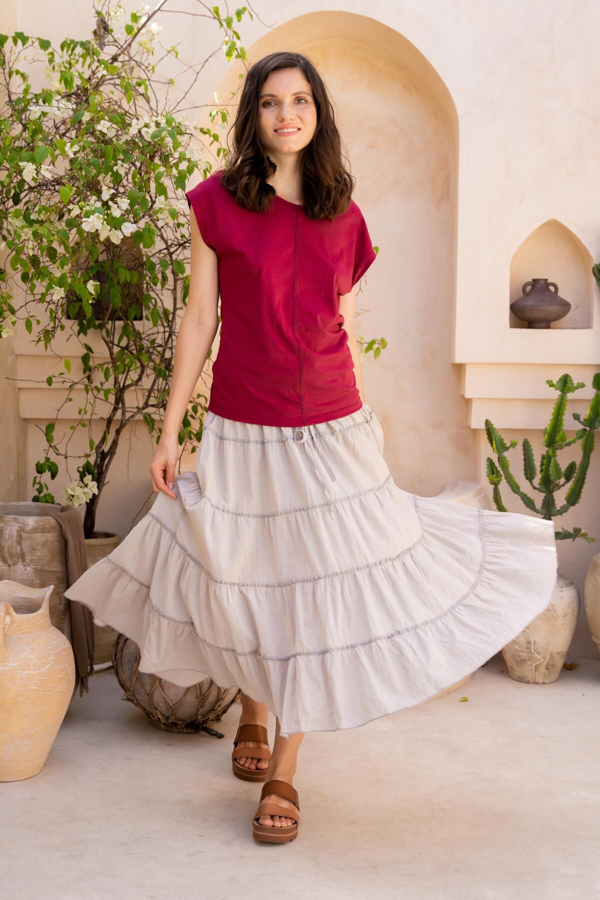 Surya Everyday Organic Cotton T-Shirt for Women - basic top for women