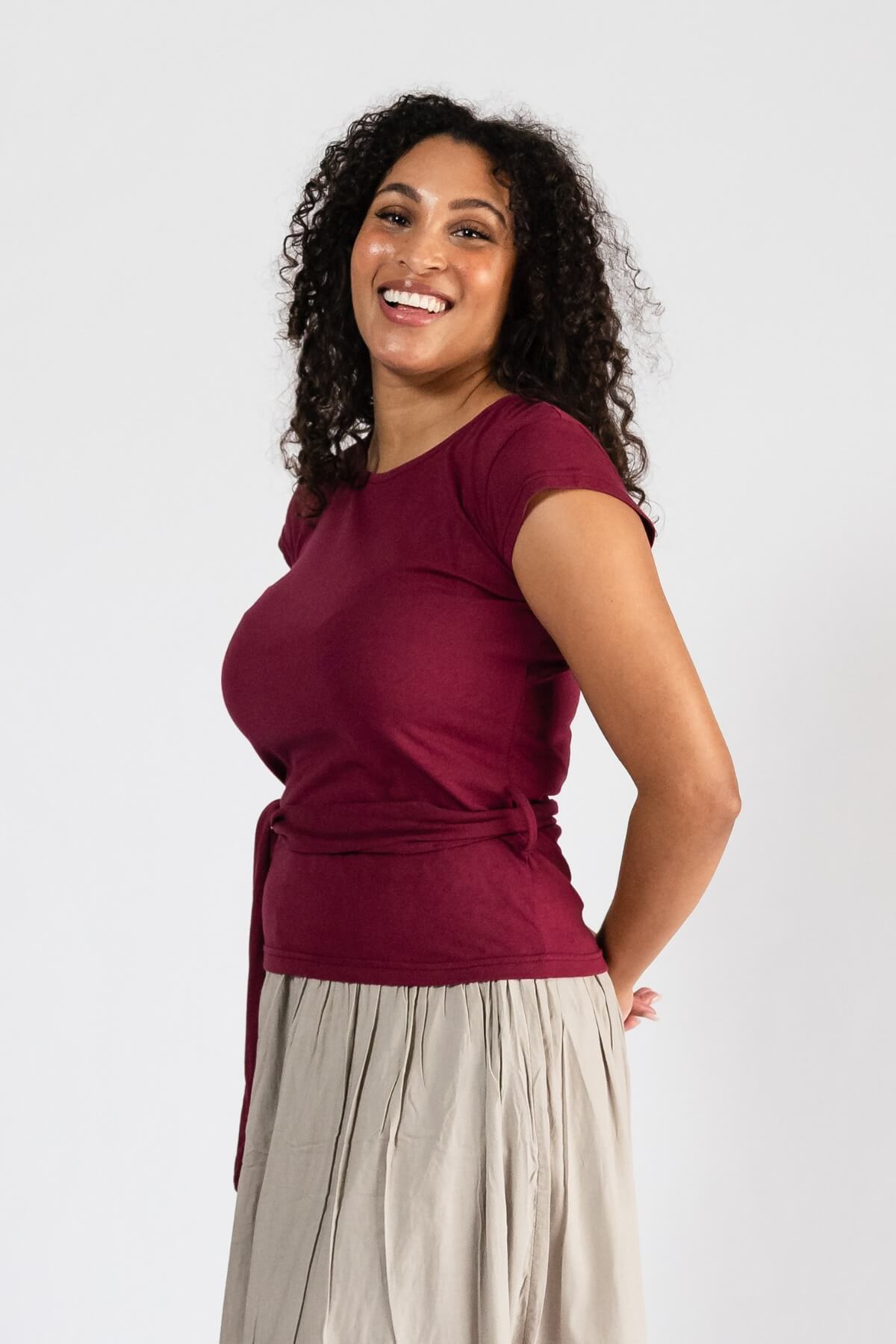 Surya Organic Cotton Amari Top - left side view