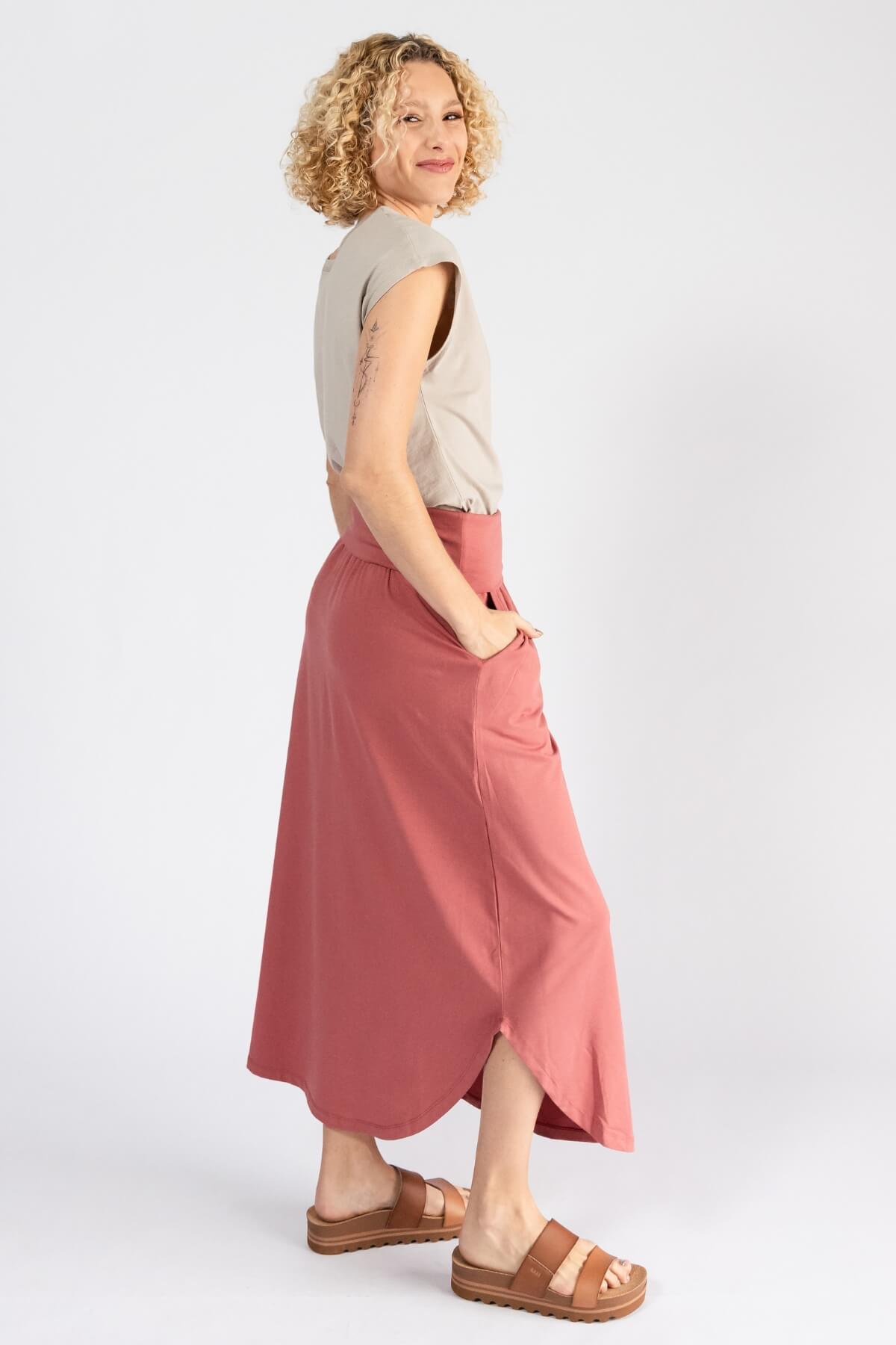 Surya Ethical Organic Cotton Madrid Skirt - right side view