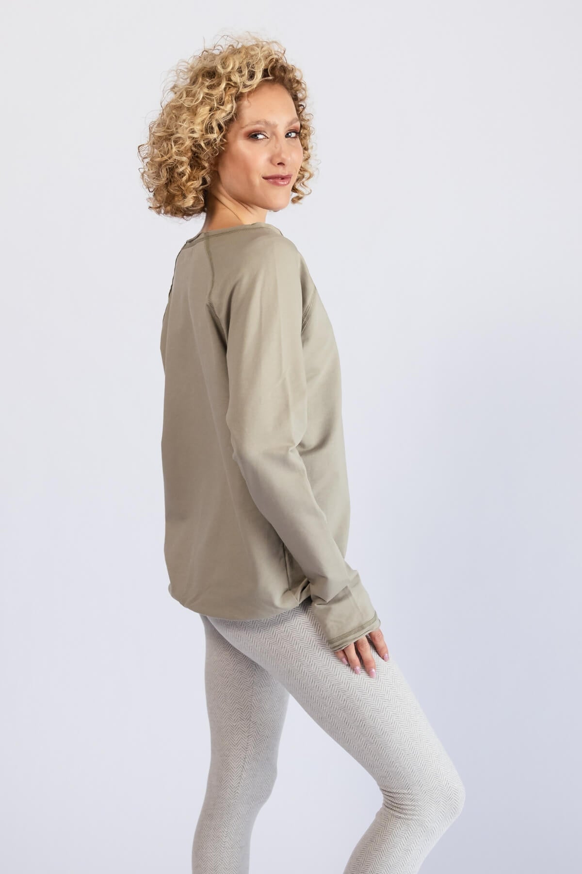 Surya Organic Cotton Oversized Jumper | left side view