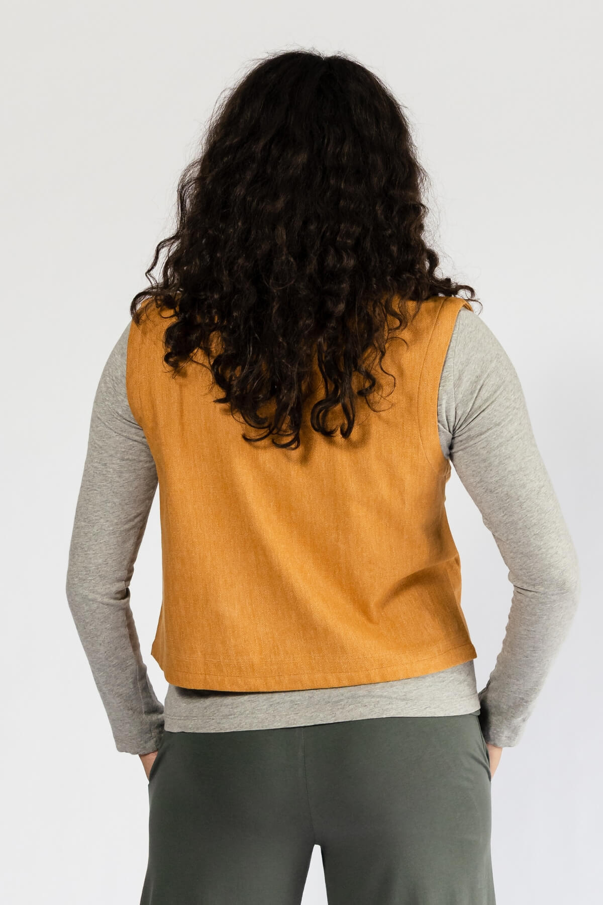 Surya Ethical Organic Cotton Vest - rear back view