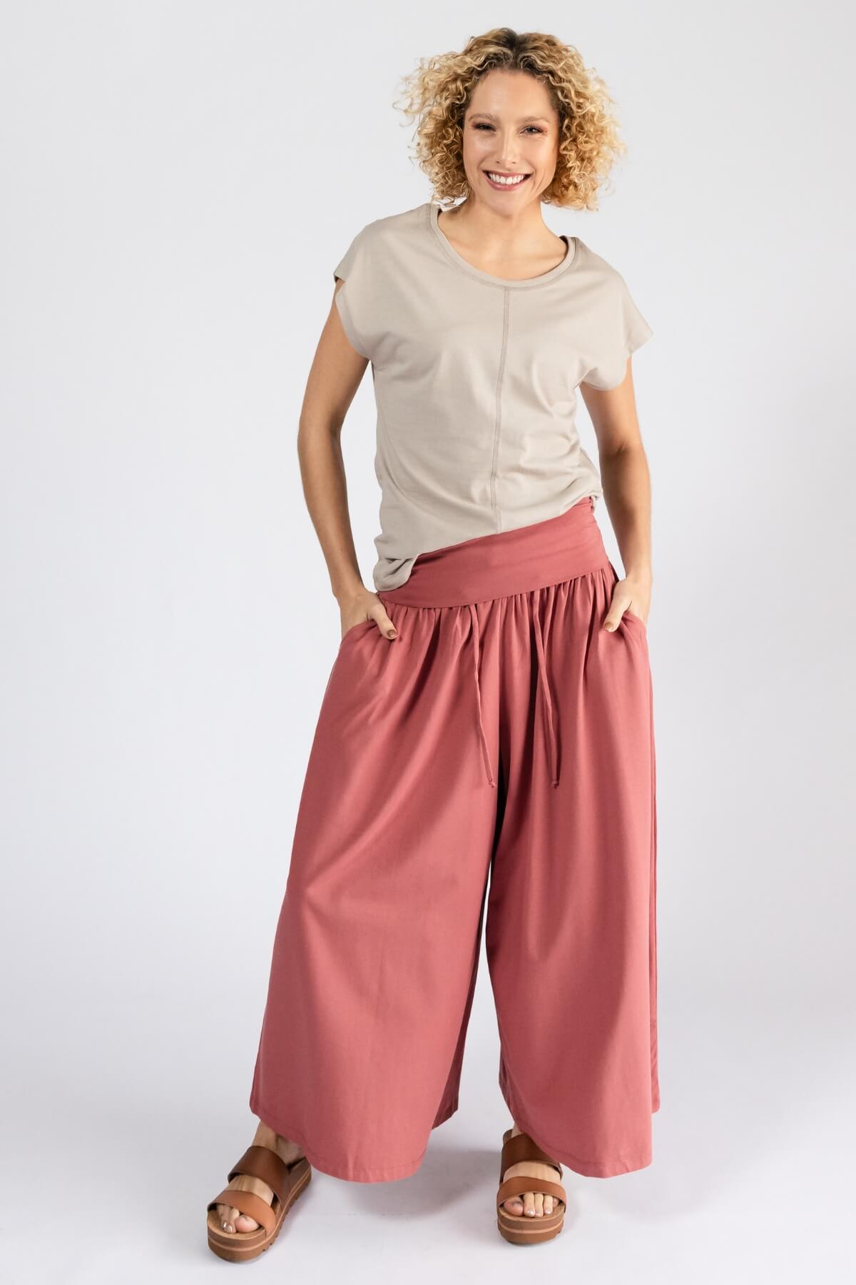 Surya Organic Cotton Palazzo Pants - ethically made in Nepal
