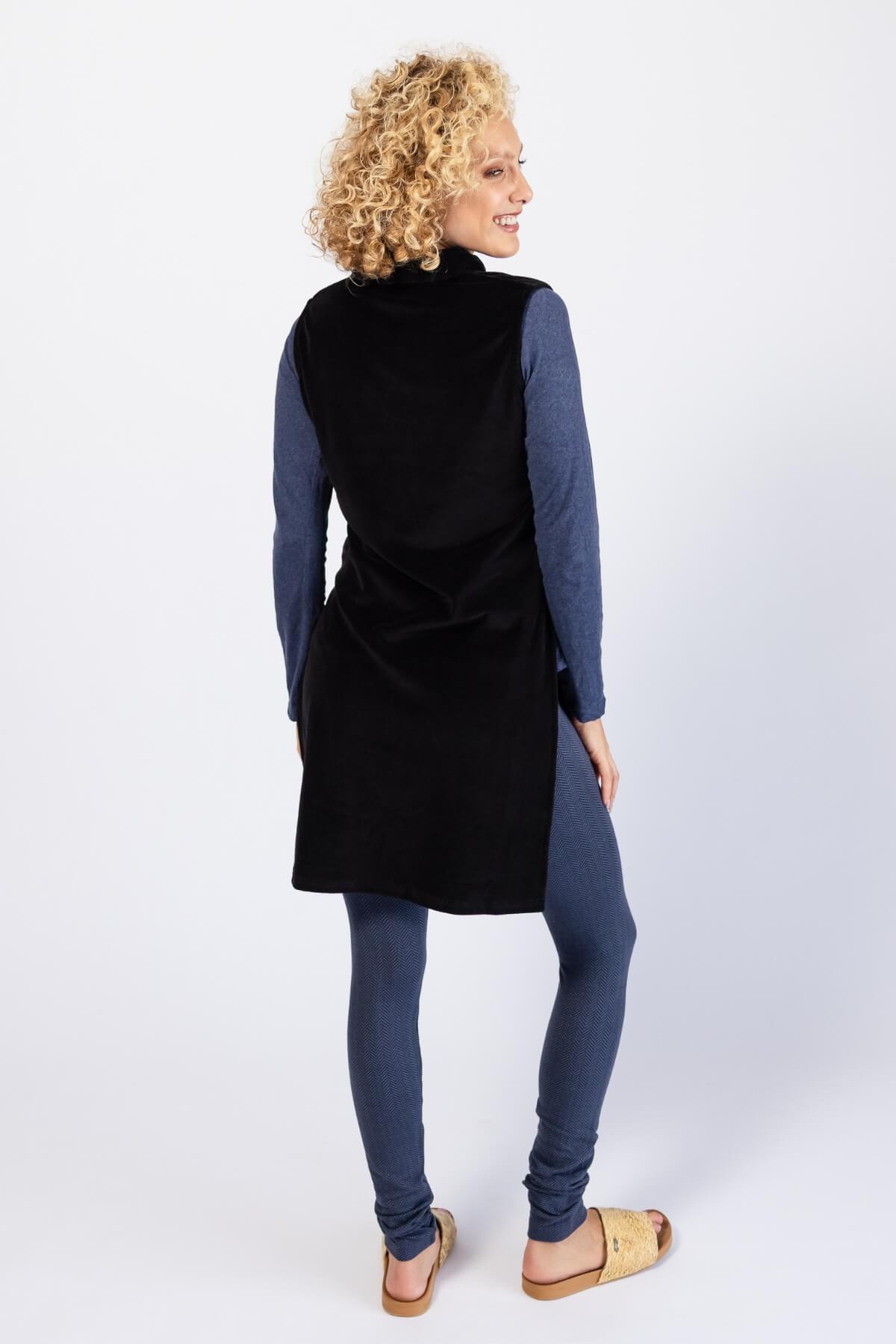 Surya Organic Cotton Velvet Pinafore - rear view