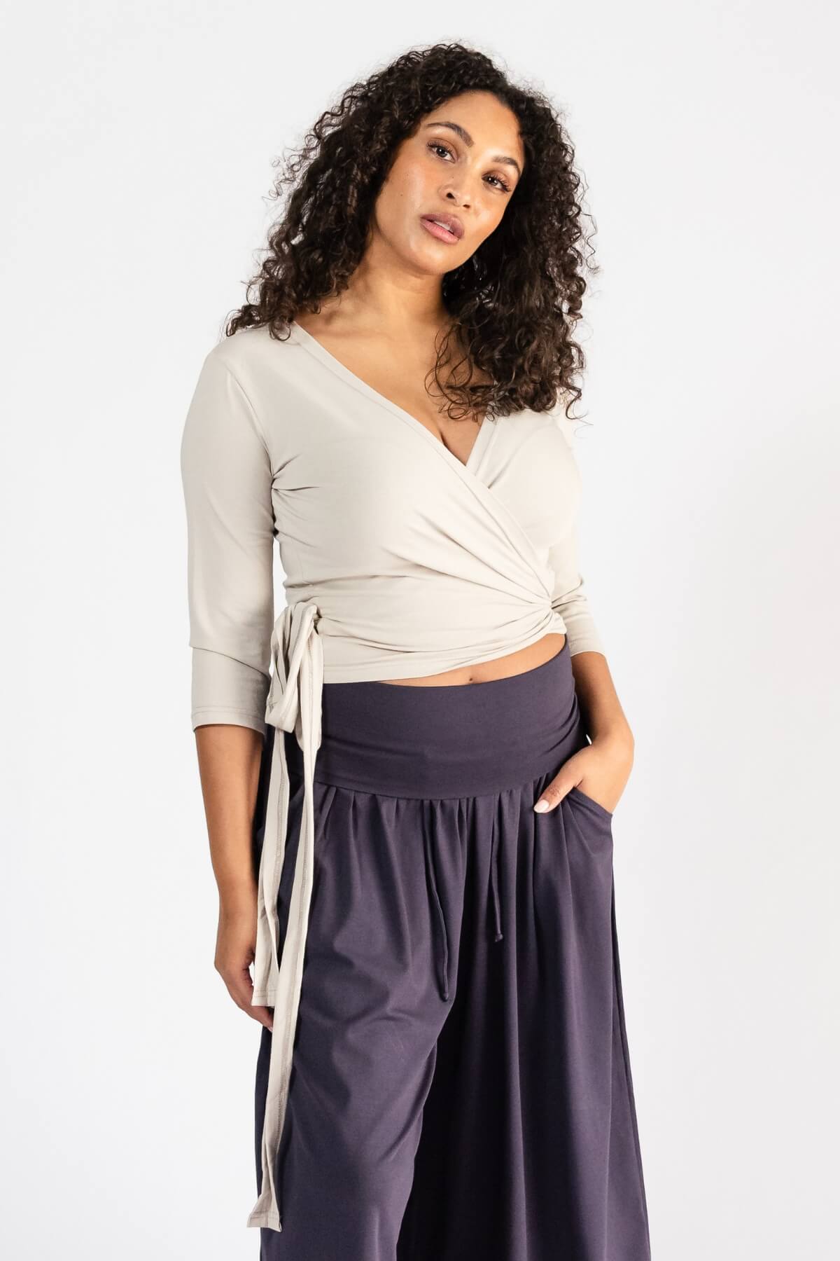 Surya Ethical Organic Wrap Top - made in Nepal
