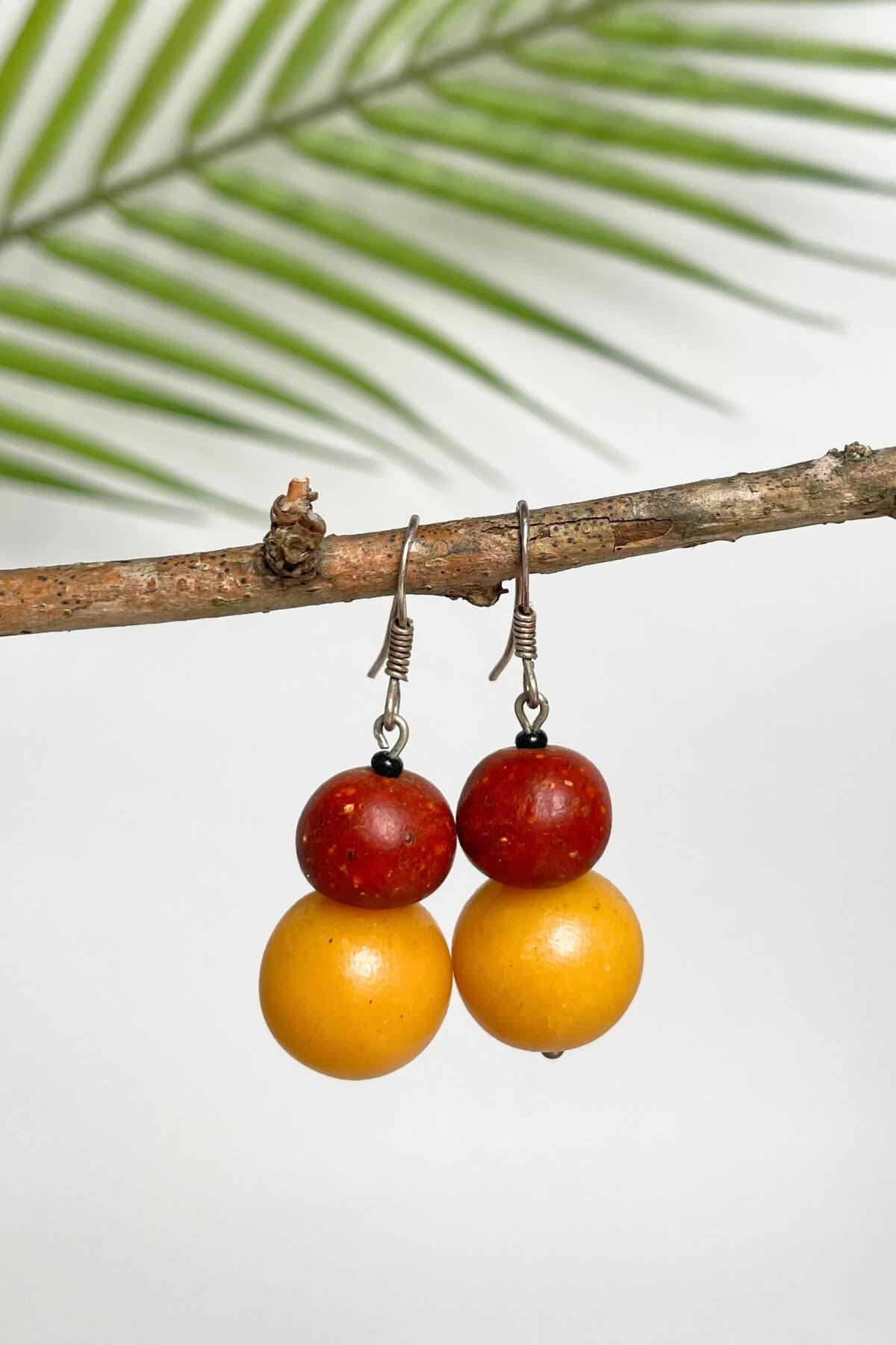 Surya Polymer Clay Jewellery from Nepal - Spice earrings