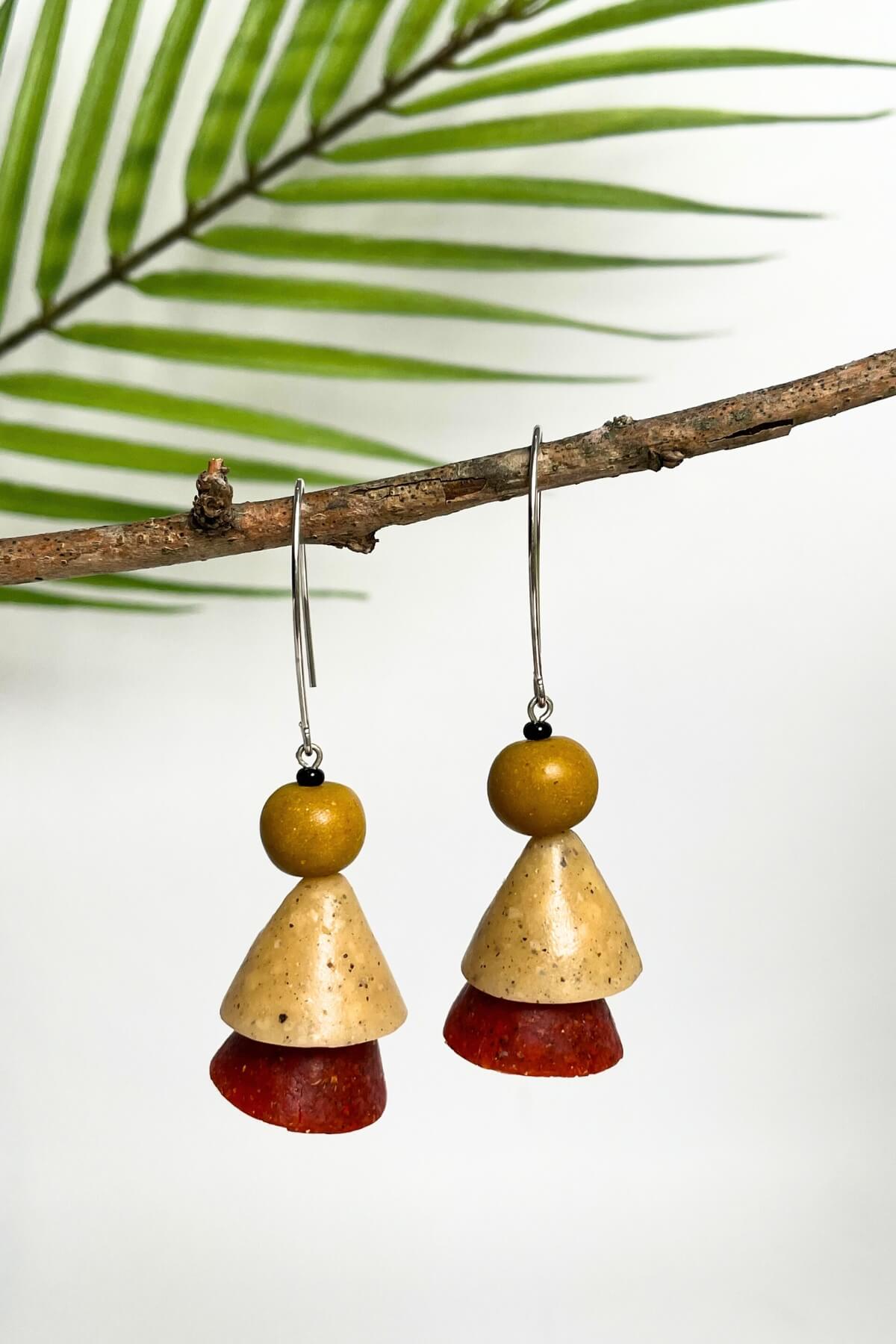 Surya Fair Trade Polymer Clay Earrings - ethically made in Nepal