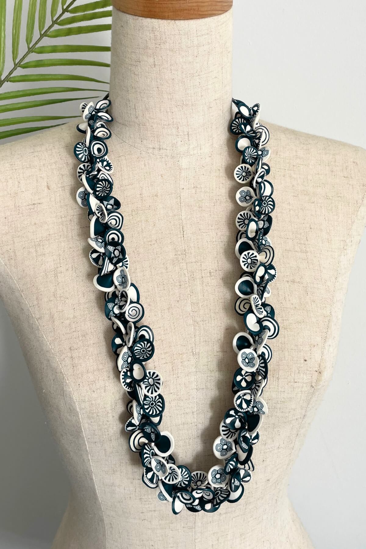 Surya Ethical Polymer Clay Petal Necklace - made in Nepal