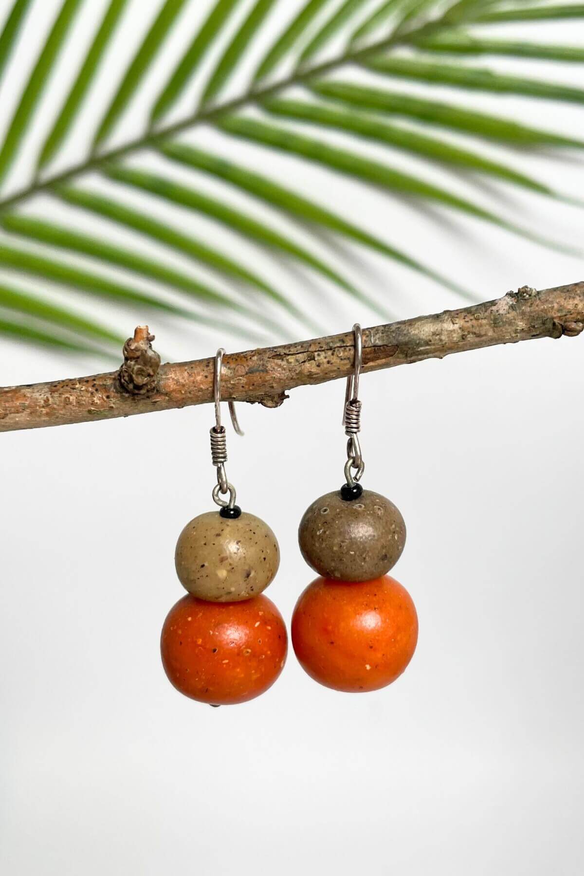 Surya Polymer Clay Jewellery from Nepal - Spice earrings