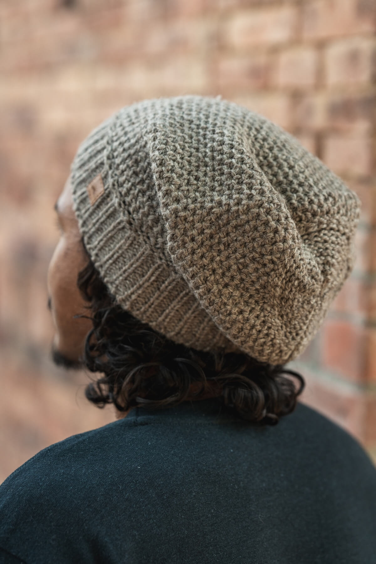 Surya Wool Slouch Beanie - stitched at the rear