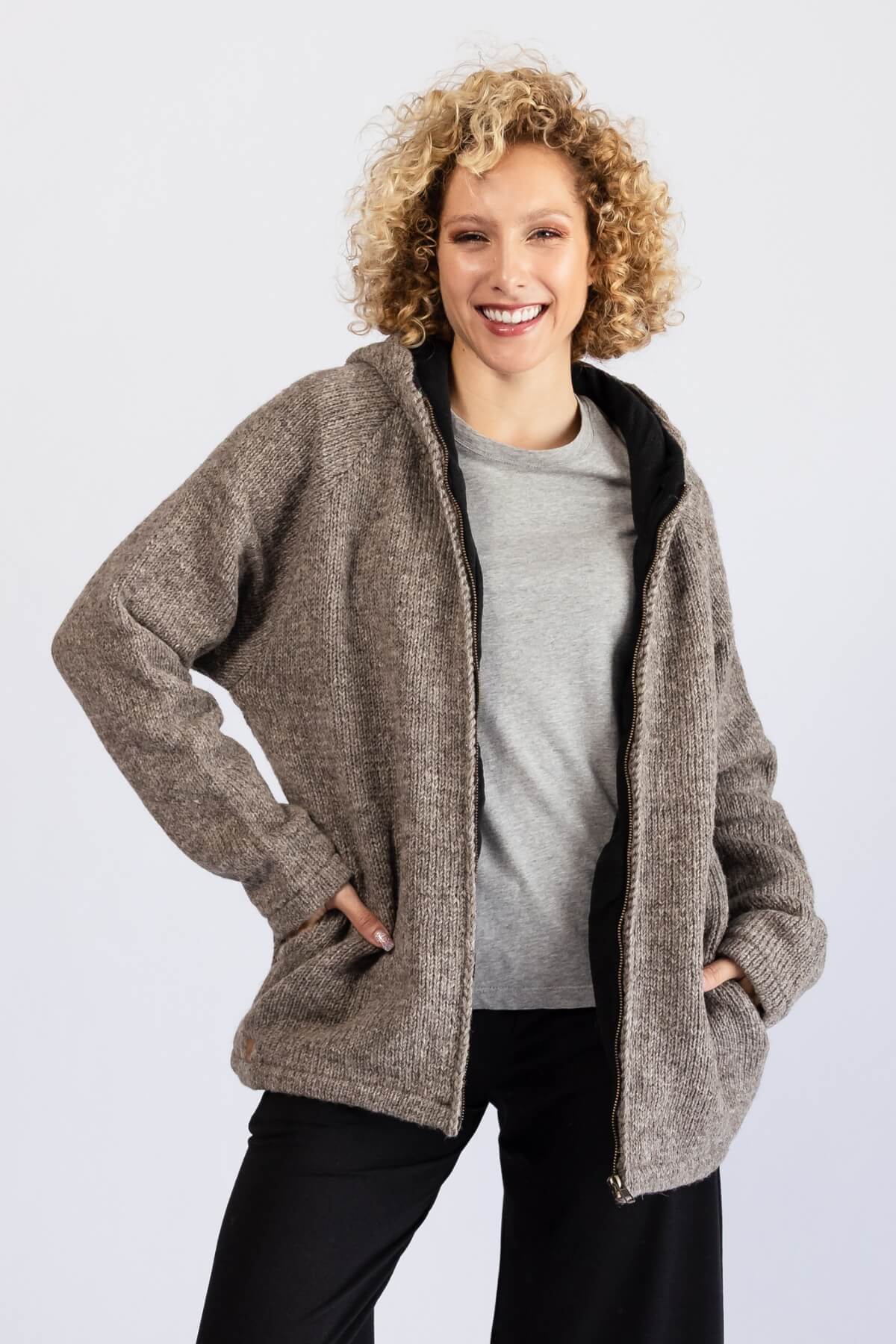 Surya Mulesing Free Wool Jackets for Women - with pockets