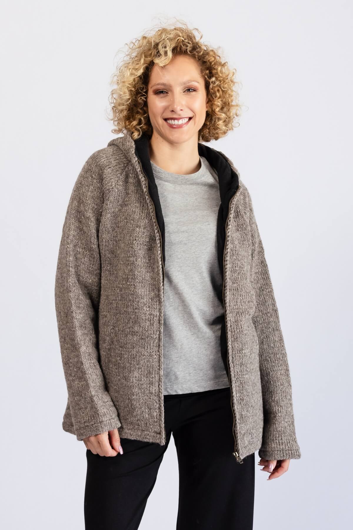 Surya Mulesing Free Wool Jackets for Women - with sturdy zipper to close