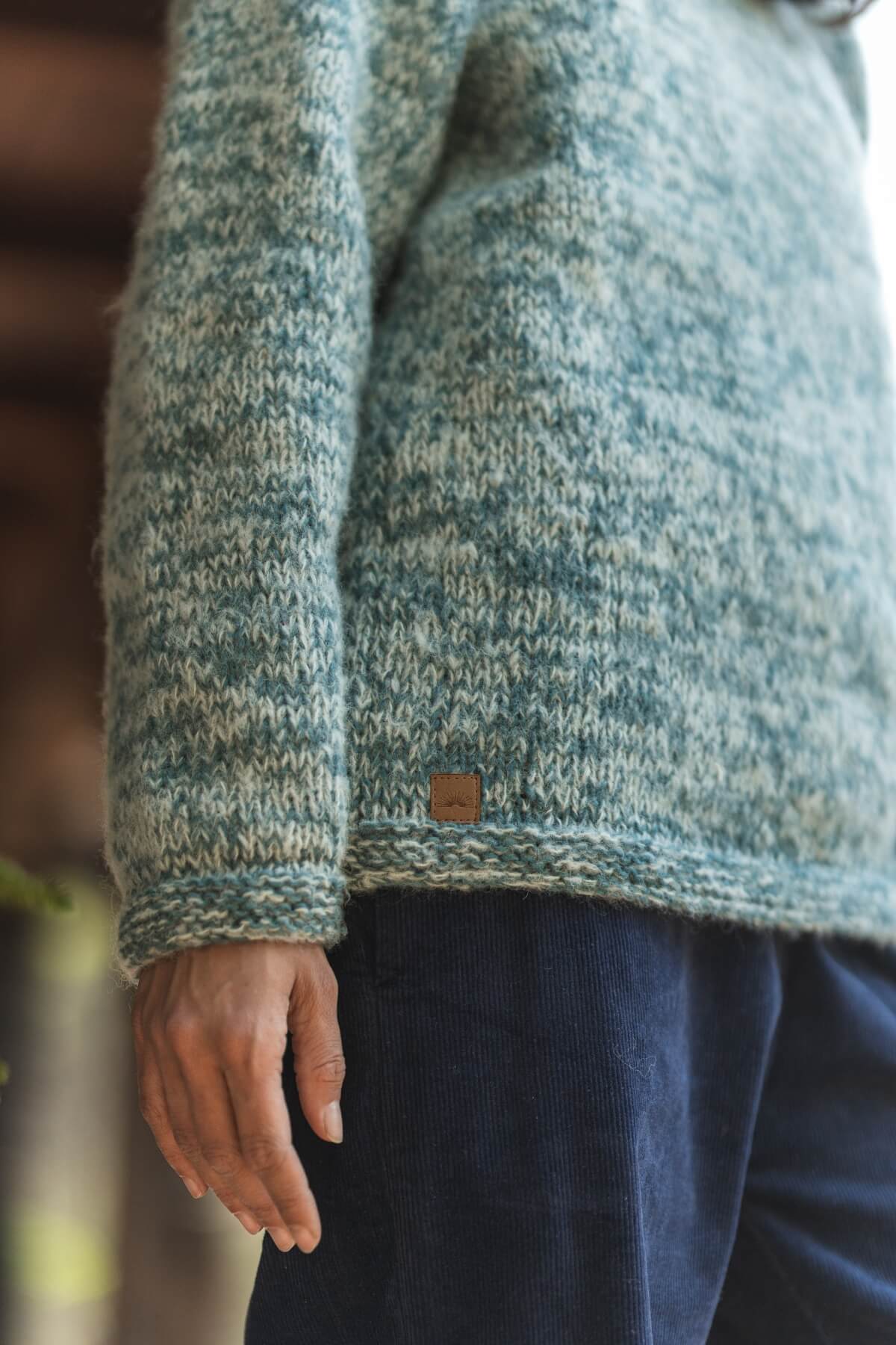 Surya Mulesing Free Wool Jumper - cuff details