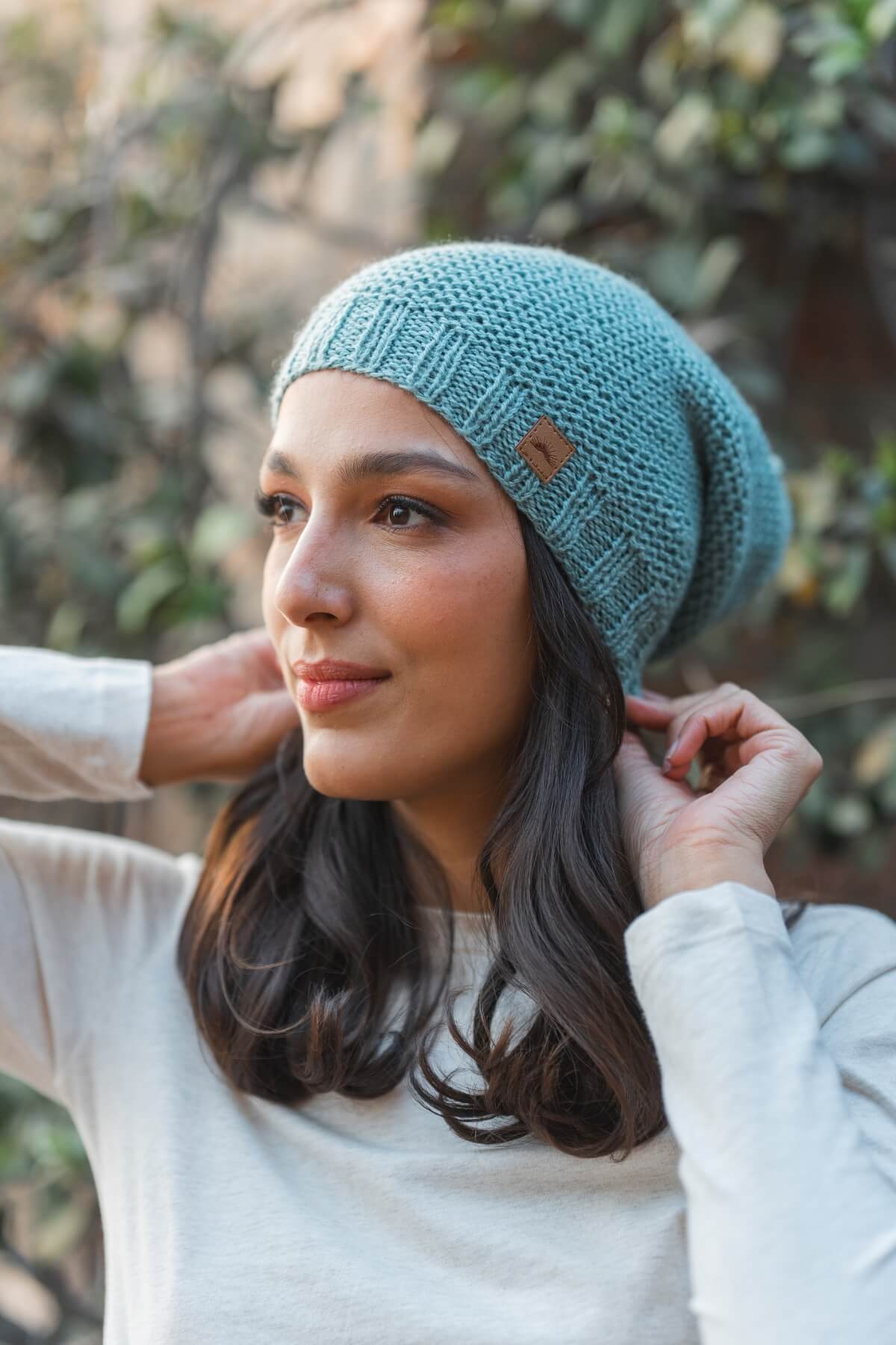 Surya Mulesing free Merino Wool Beanie from Nepal - Sky Blue