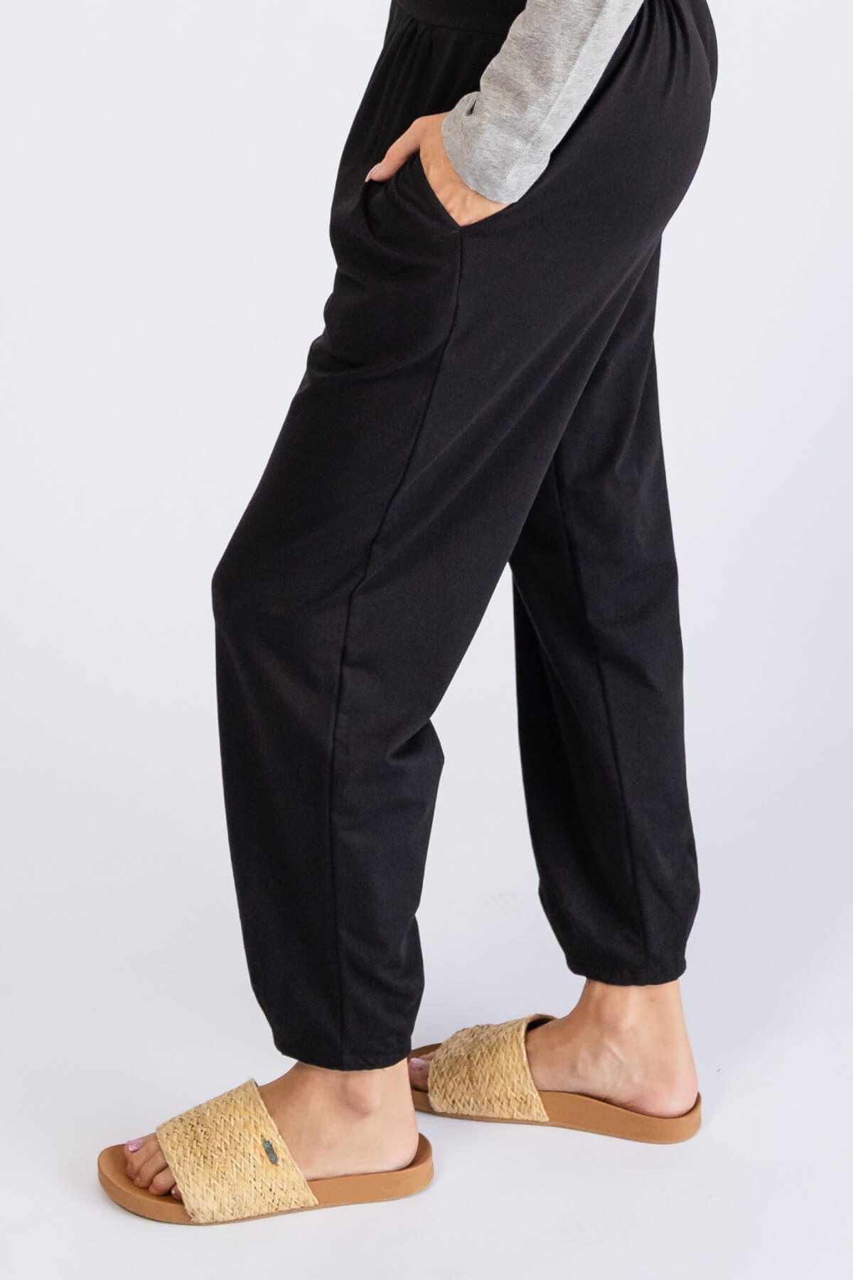 Surya Organic Cotton Drift Pants - ankle detail
