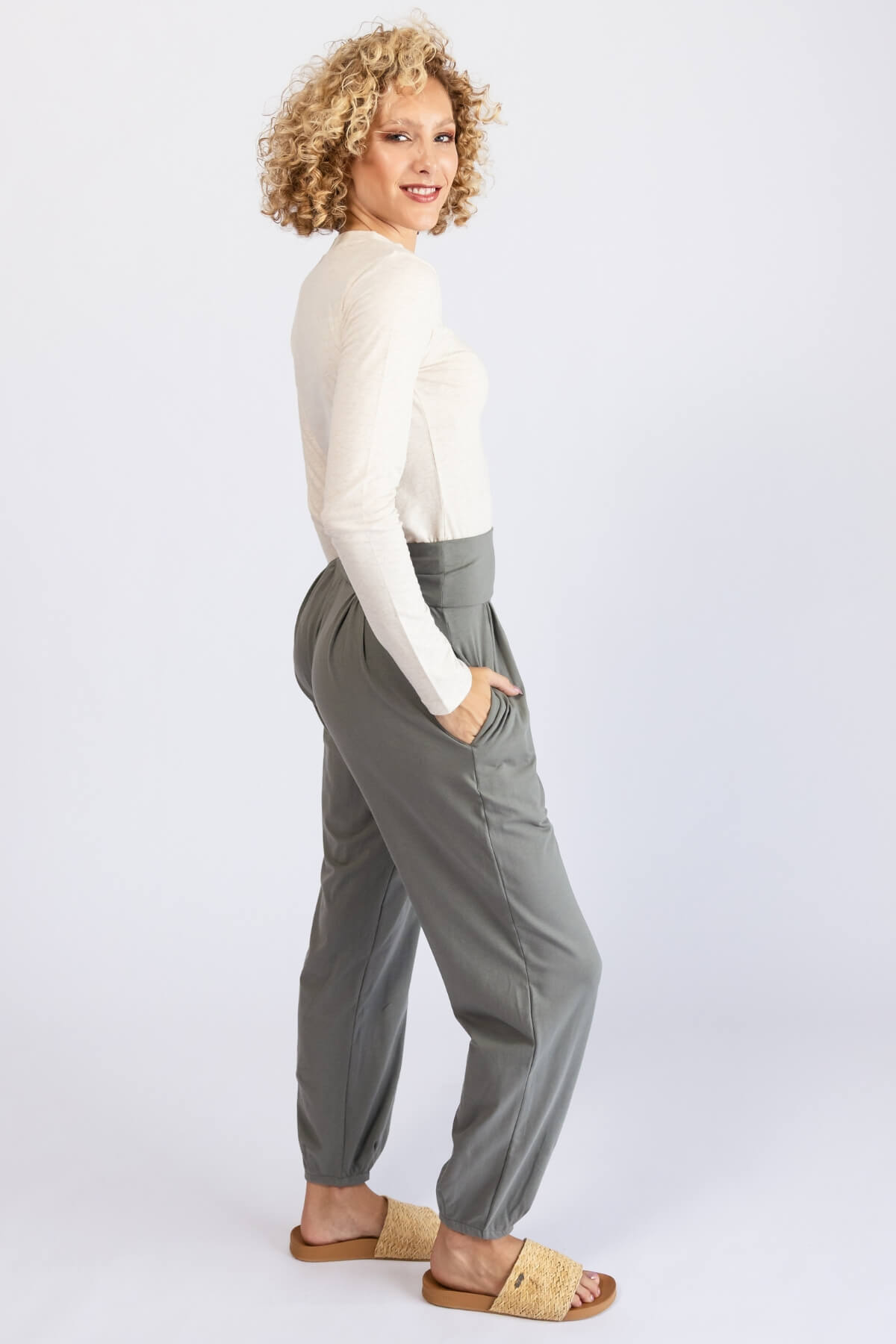 Surya Organic Cotton Drift Pants - right side view
