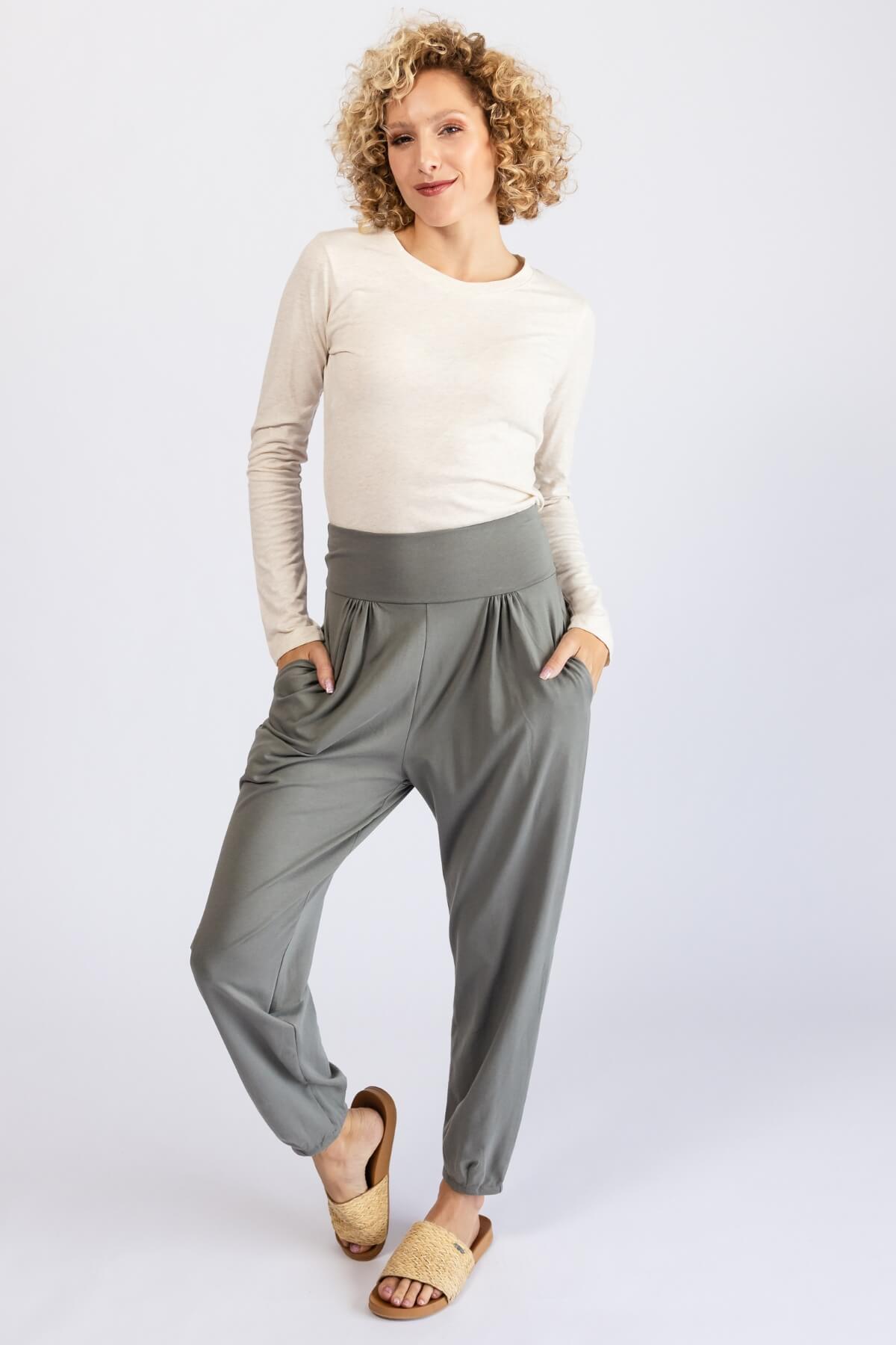 Surya Organic Cotton Drift Pants - Sage