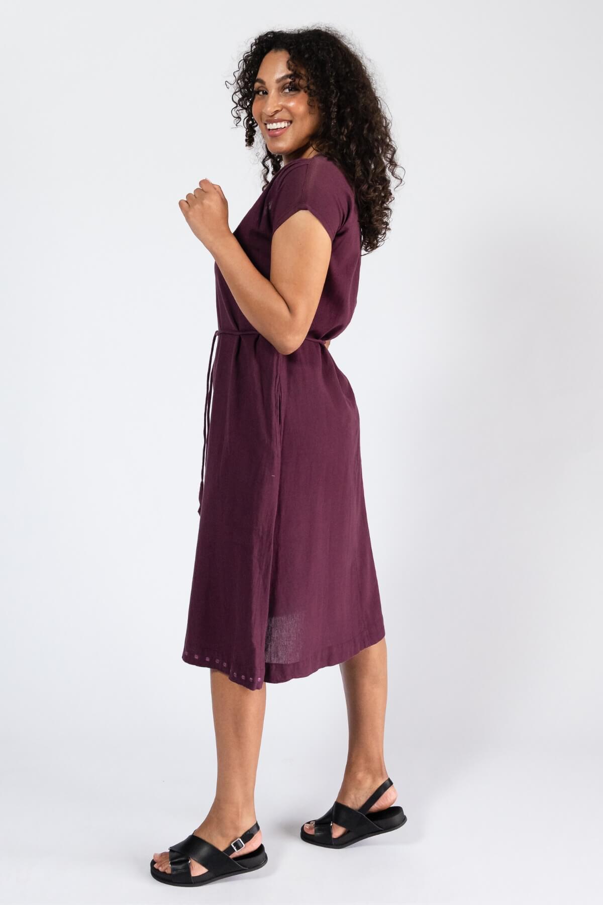 Surya Cotton Everyday Aurora Dress - with a waist tie