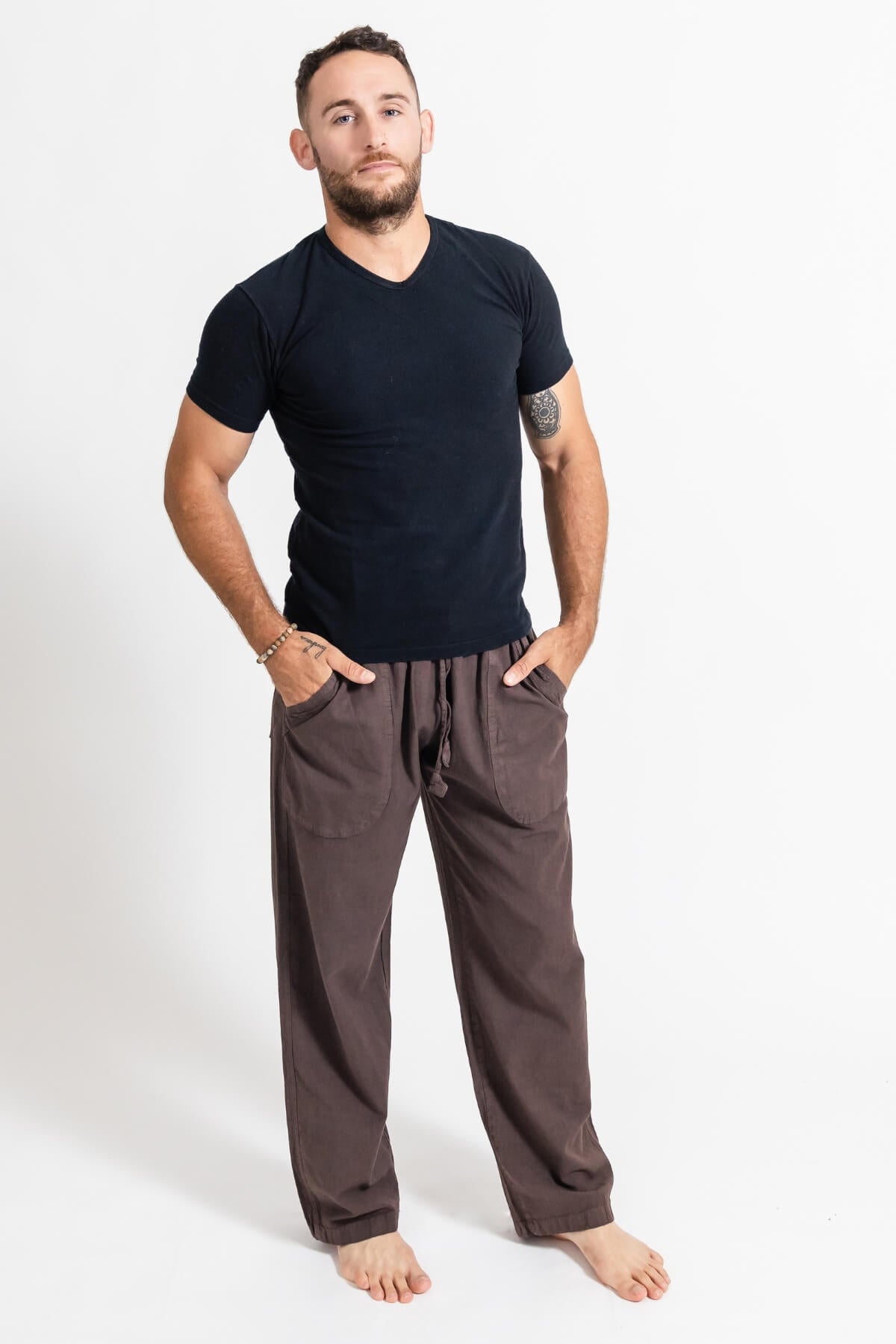 Surya Cotton Everyday Pants made in Nepal - Taupe