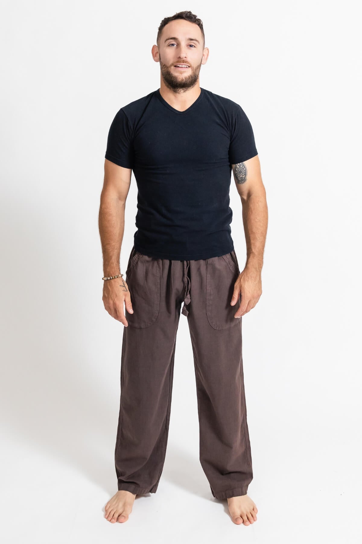 Surya Cotton Jerome Pants made in Nepal - Taupe