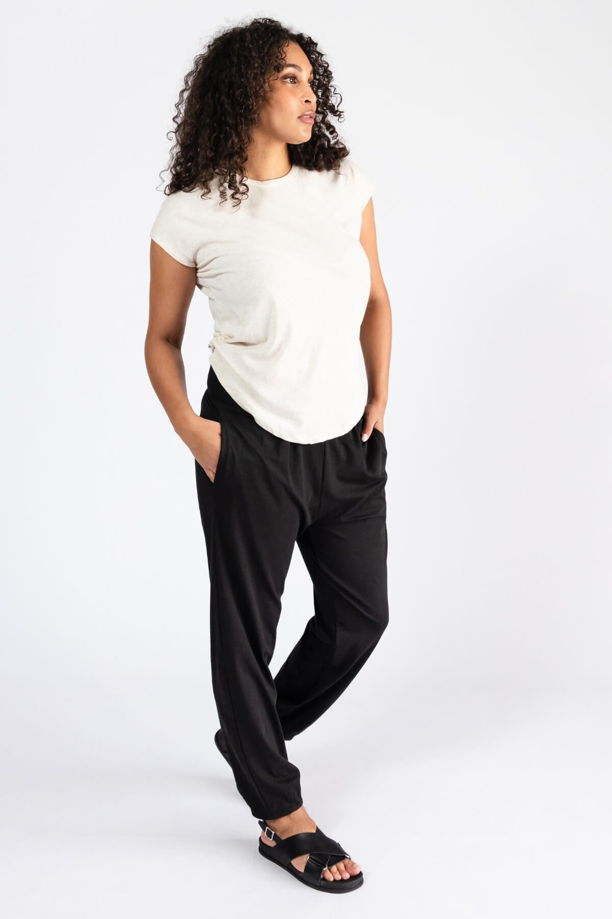 Surya Organic Cotton Everyday Drift Pants - Black