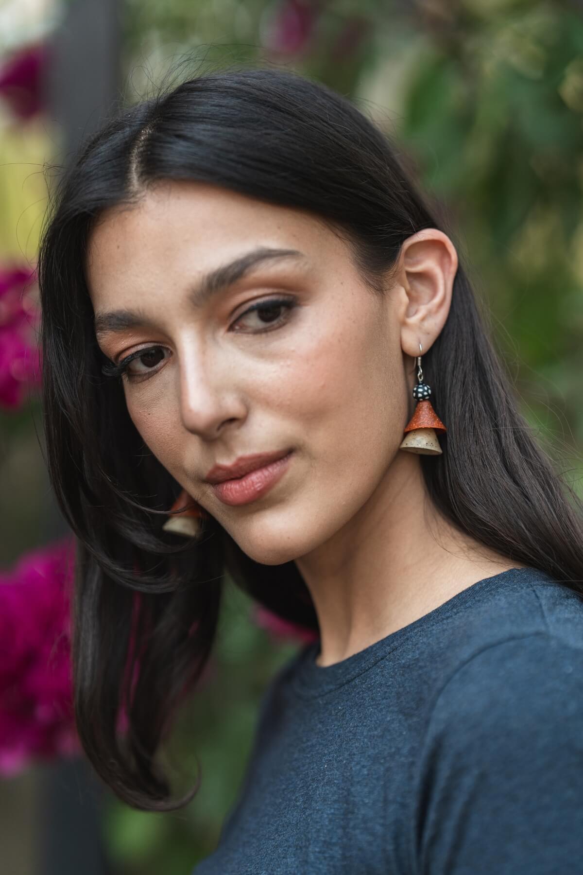 Surya Fair Trade Samunnat Polymer Clay Earrings made using spices