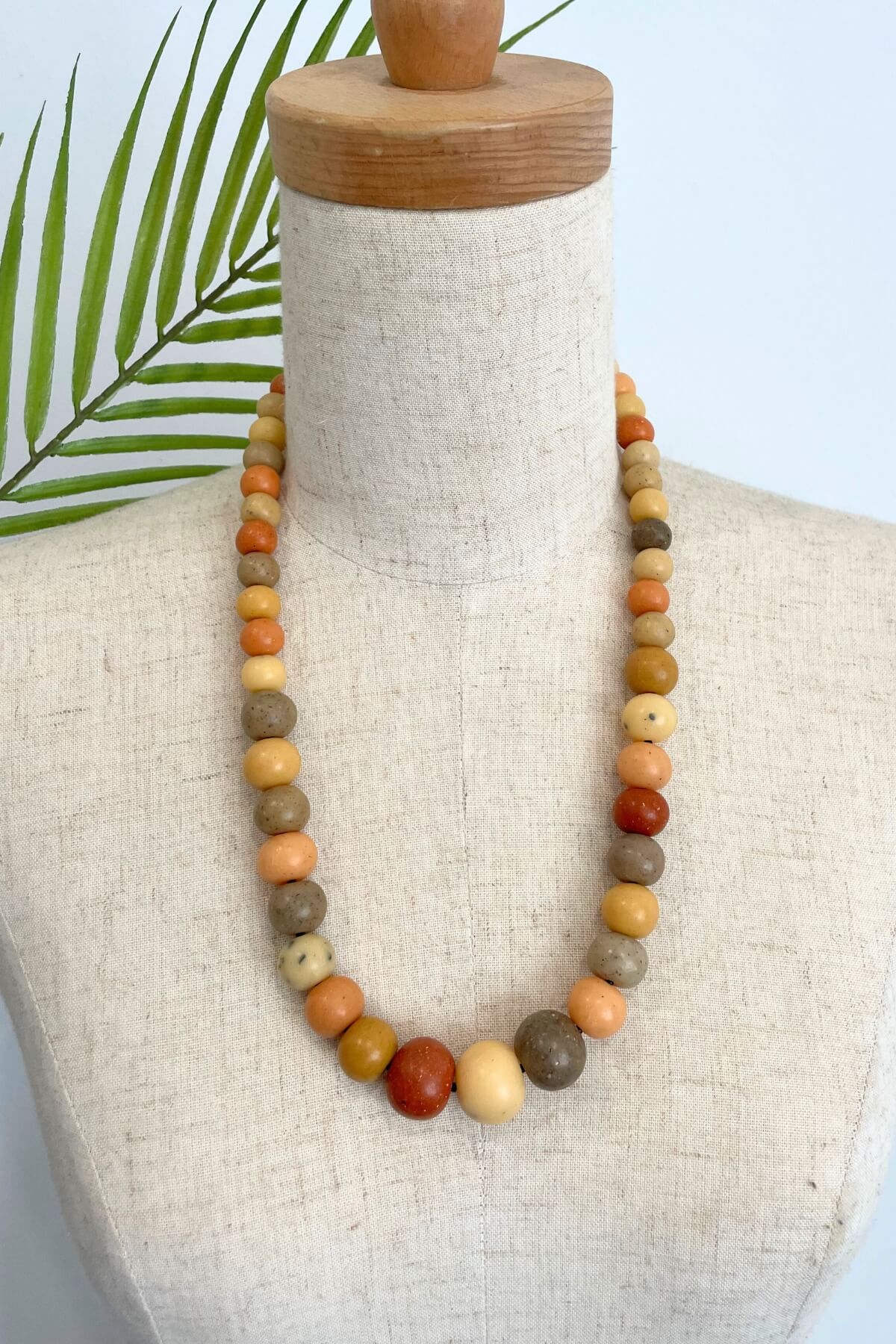 Surya Ethical Spice Mala Bead Necklace - polymer clay necklace made in Nepal