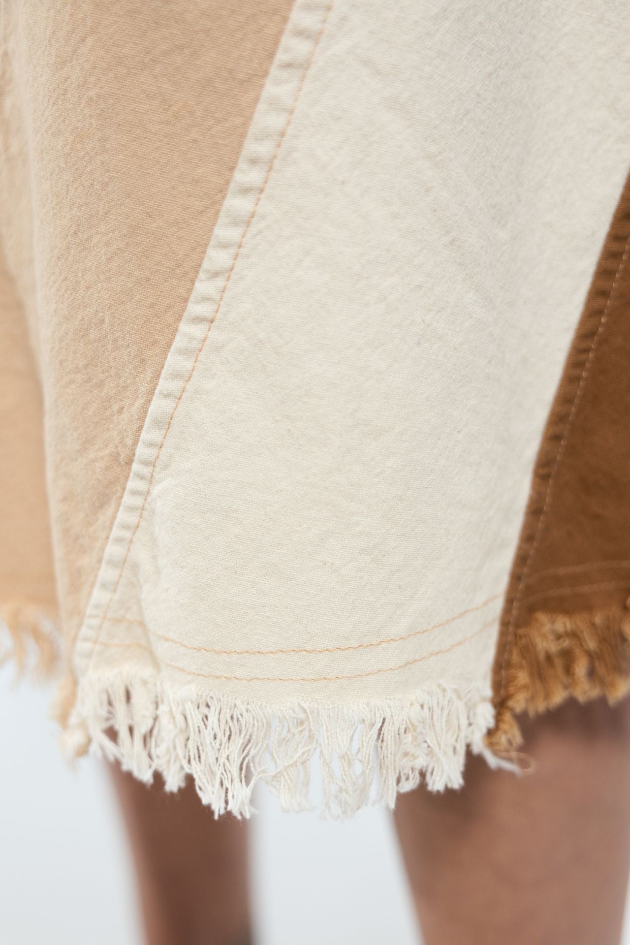 Surya Australia Cotton 'Freya' Skirt made in Nepal - Tan