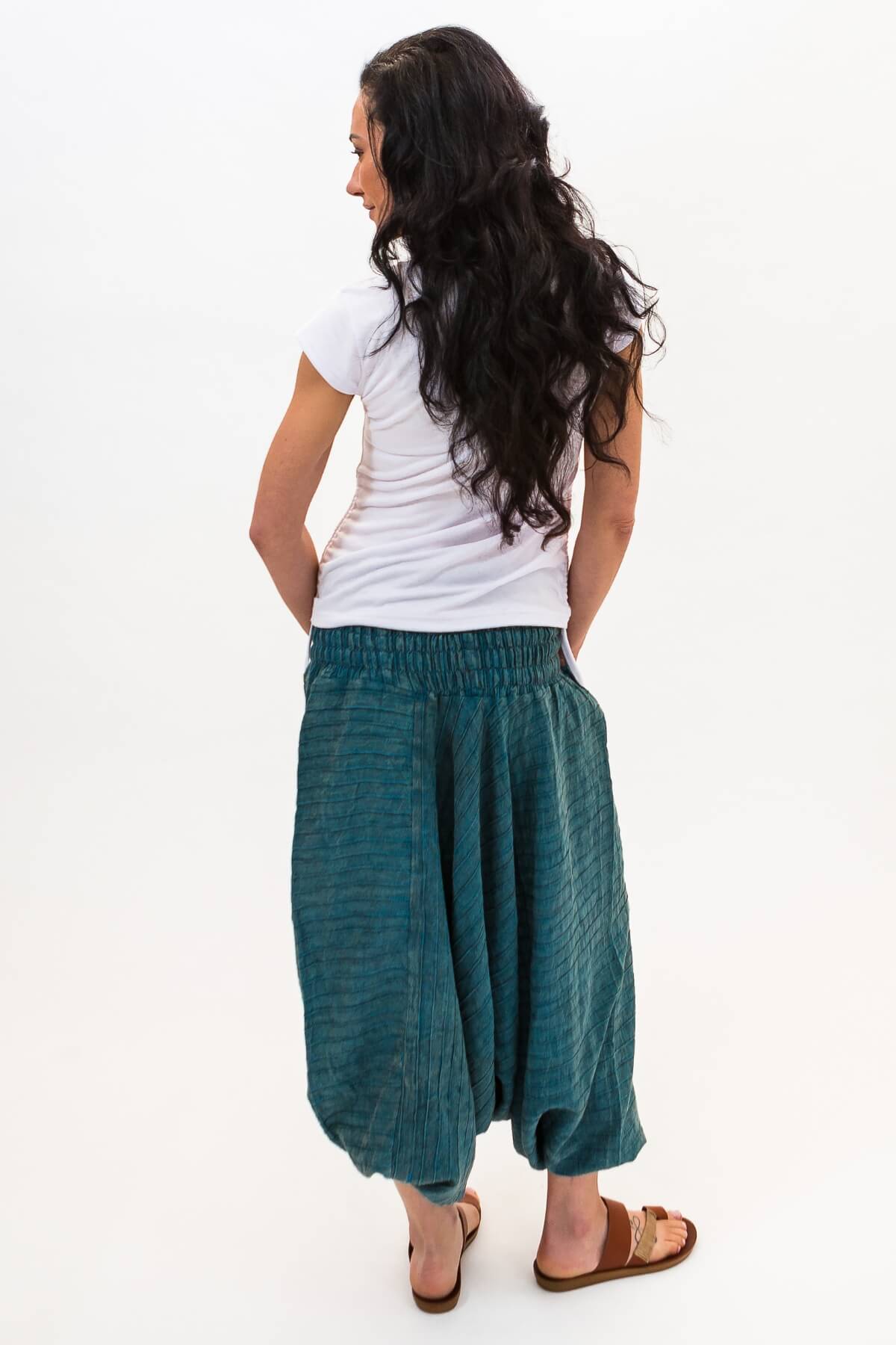 Surya Ethical Cotton Low Crotch Pants made in Nepal - rear view