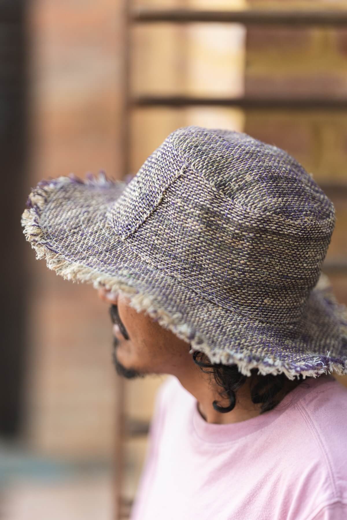 Surya Ethical Hemp Hats for Men - weave detail