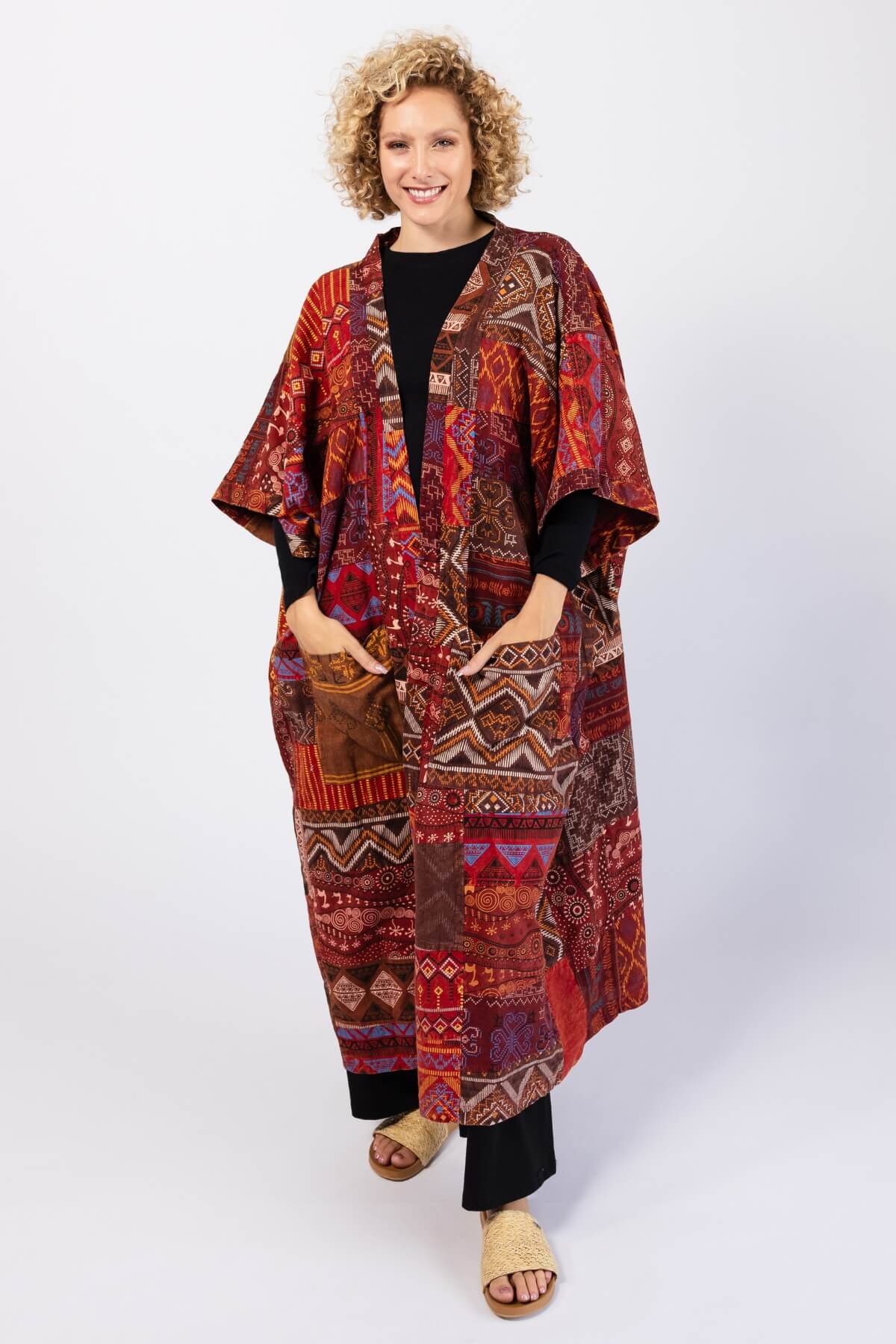 Surya Cotton Patch Duster Jacket - everyday cotton duster