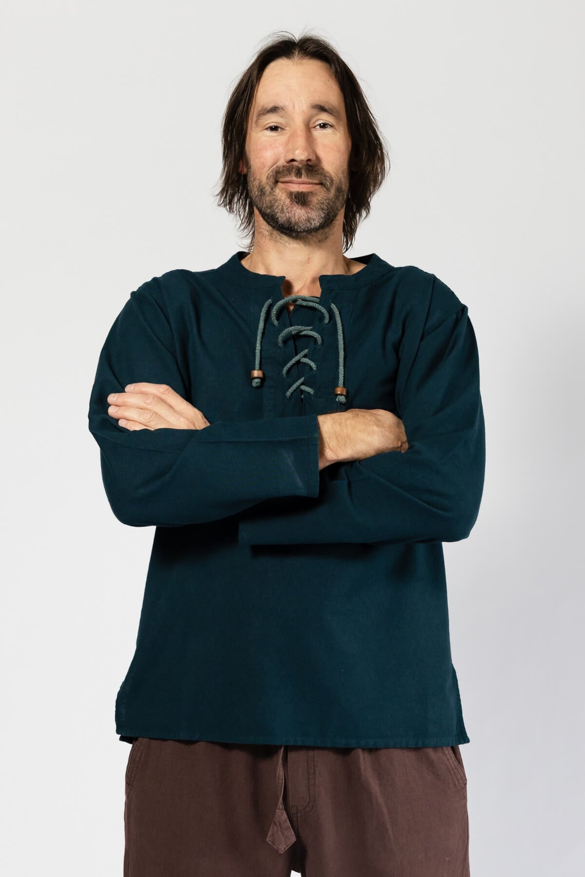 Surya Cotton Shirts for men made in Nepal - Blue