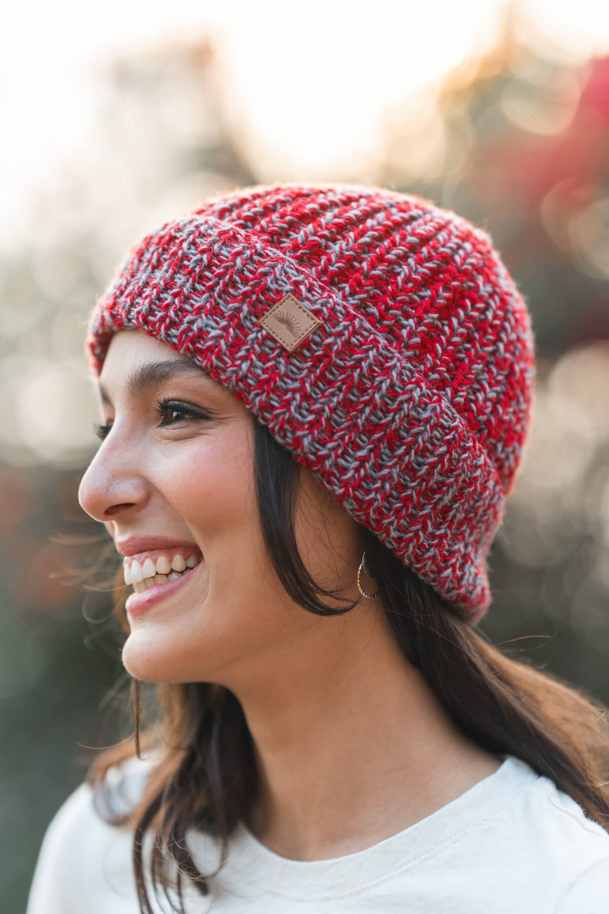 Surya Mulesing Free Merino Wool Beanie made in Nepal - detail