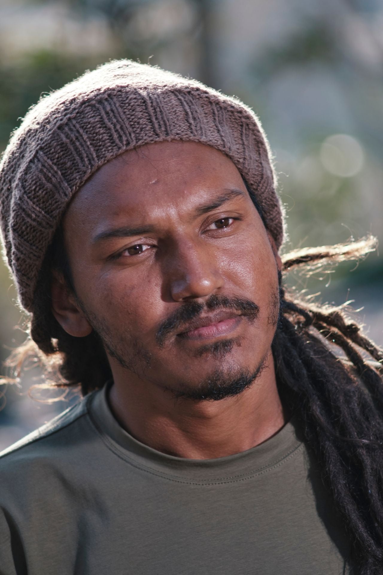 Surya Australia Mulesing Free merino Wool Beanie for men from Nepal - Dusty Brown