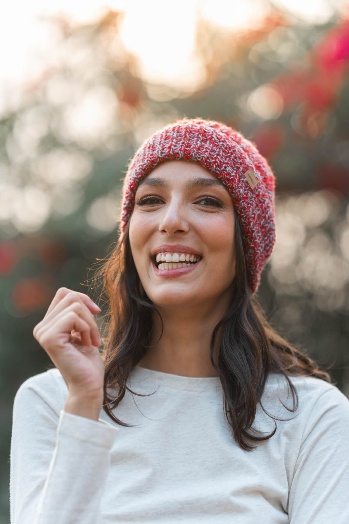 Surya Mulesing Free Merino Wool Beanie made in Nepal - Red