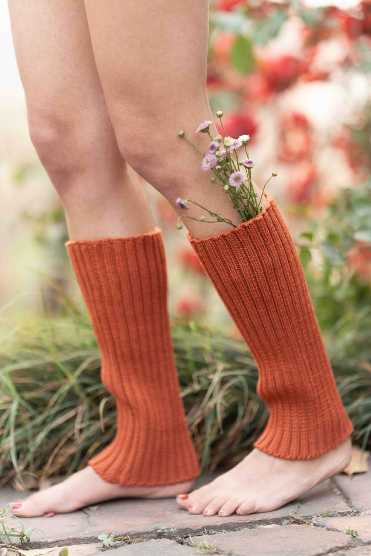 Surya Merino Wool Leg Warmers - long length