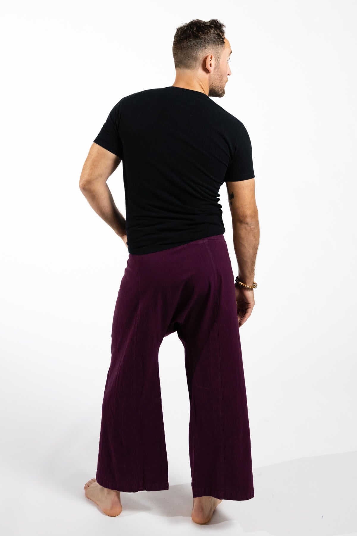Surya Cotton Fisherman Pants for Men - rear view