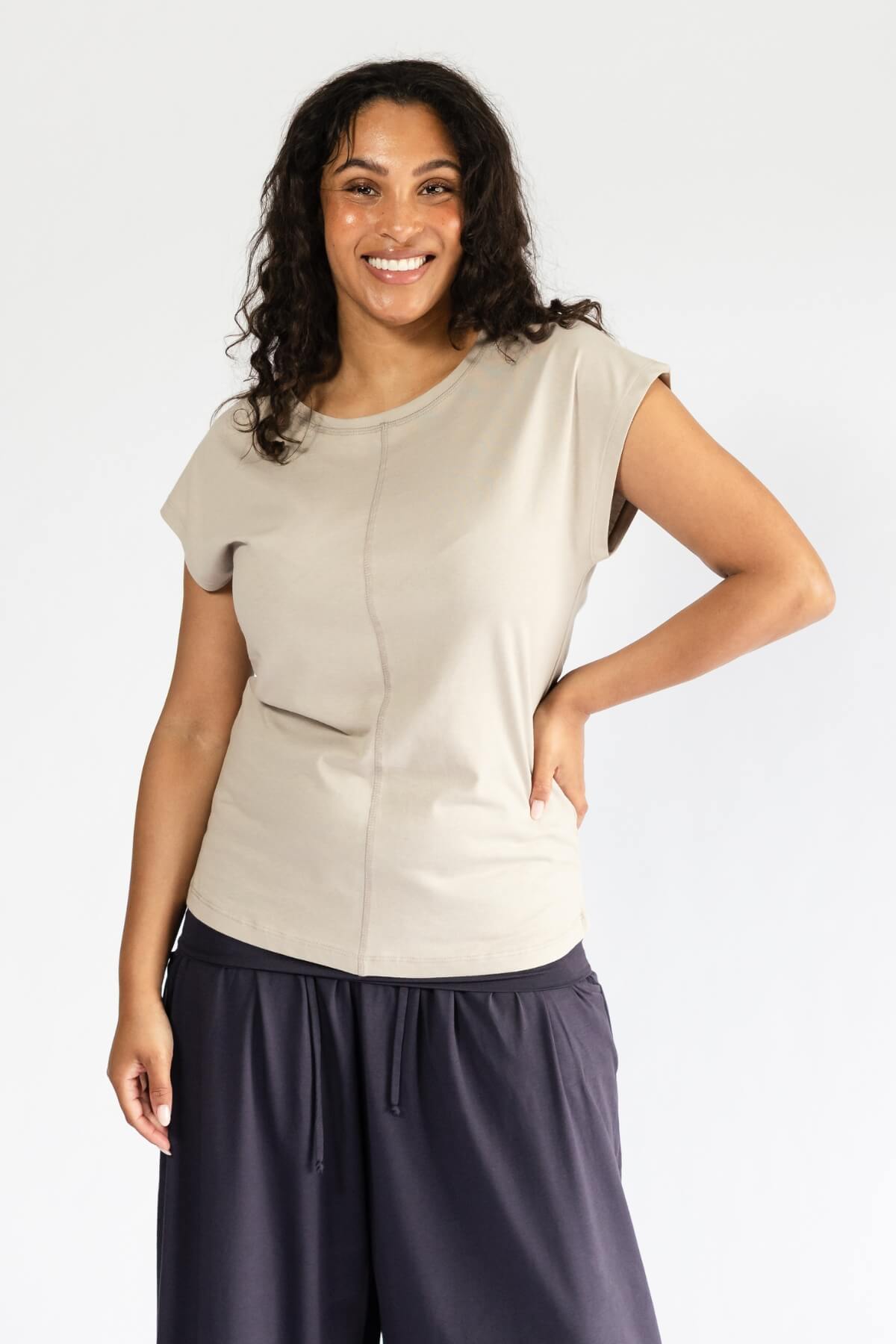 Surya Everyday Basic Organic Cotton Top for Women - relaxed fit top