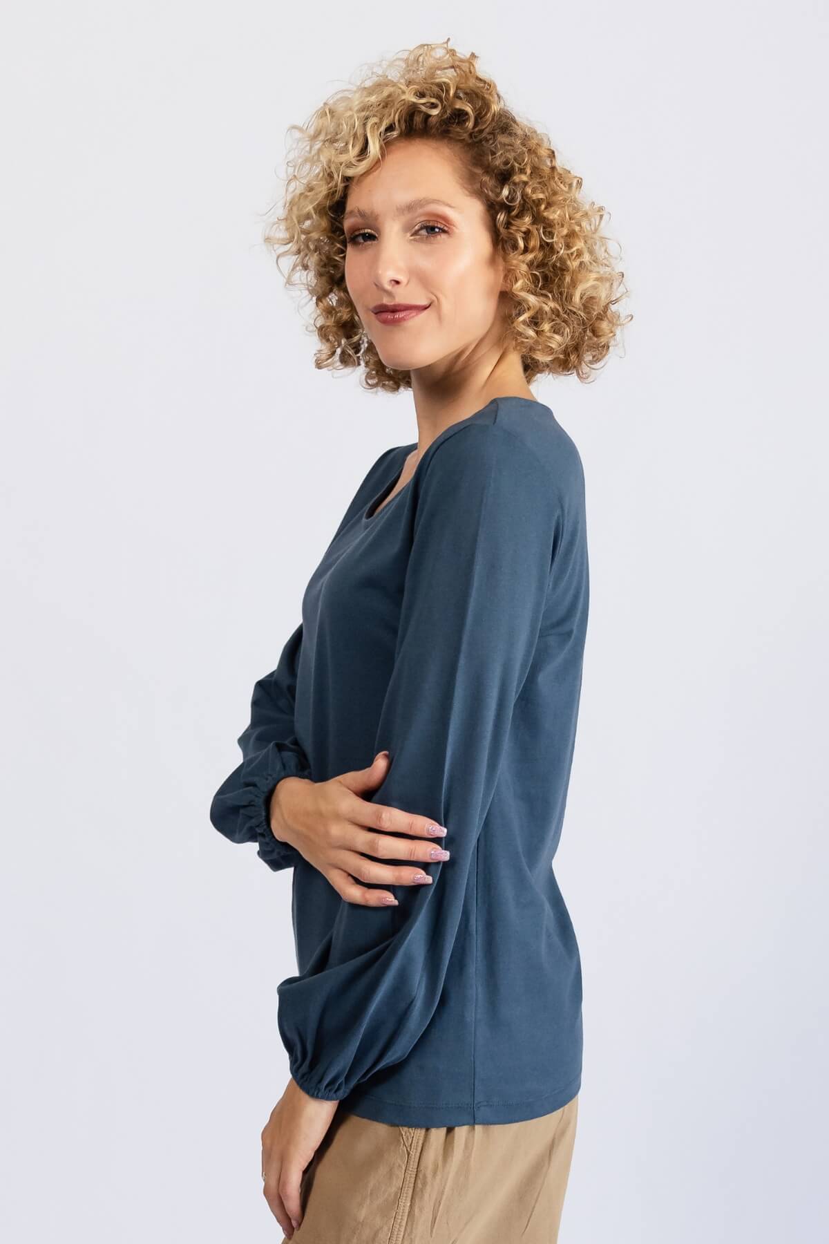 Surya Organic Cotton Zoe Top | left side view