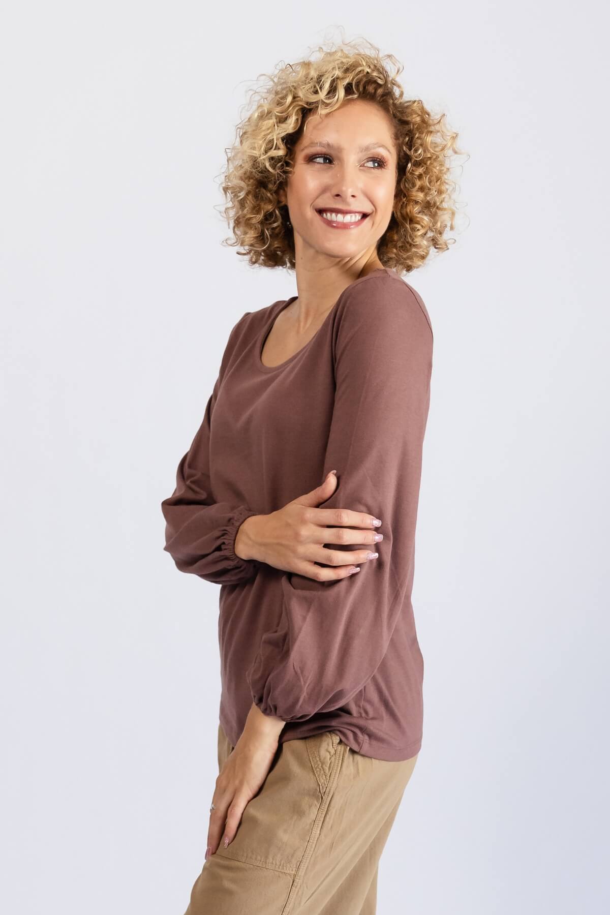 Surya Organic Cotton Zoe Top | left side view