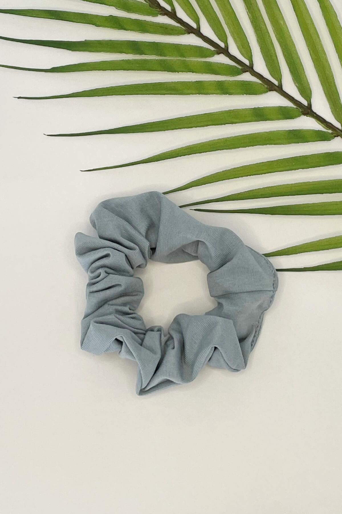 Surya Organic Cotton Scrunchie - Sky Blue