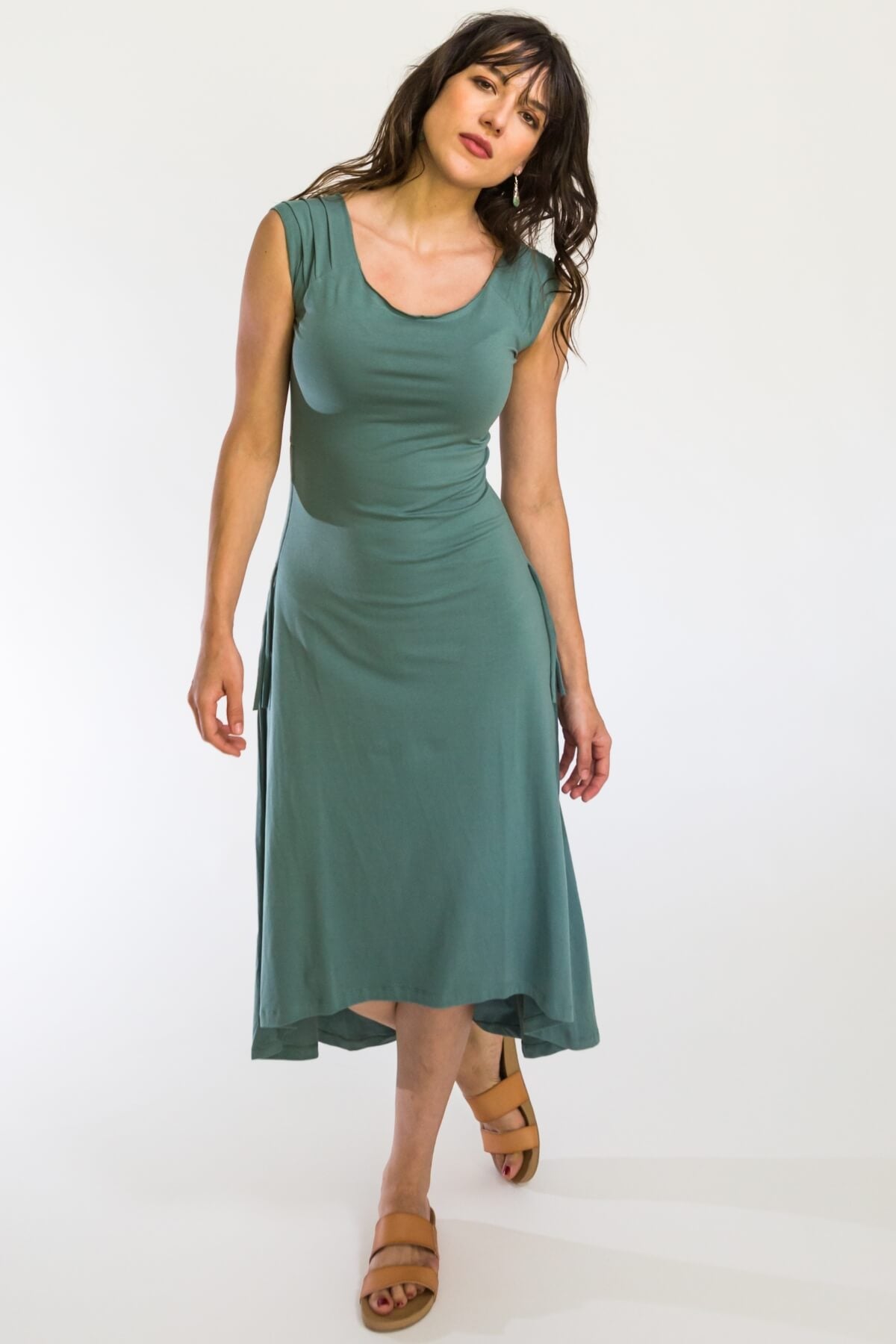 Surya Organic Cotton 'Priya' Dress - asymmetrical hem line