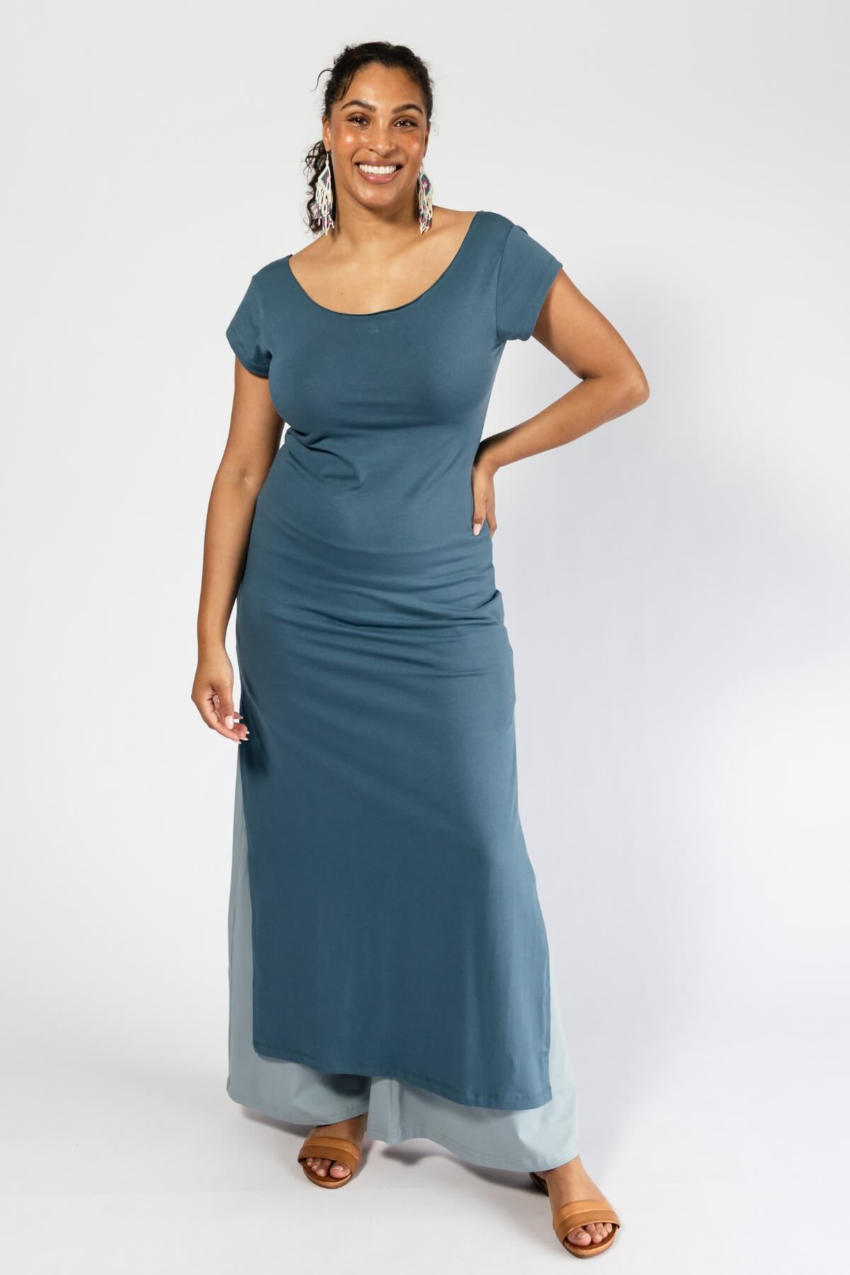 Surya Organic Cotton Dresses made in Nepal - stretch cotton fabric