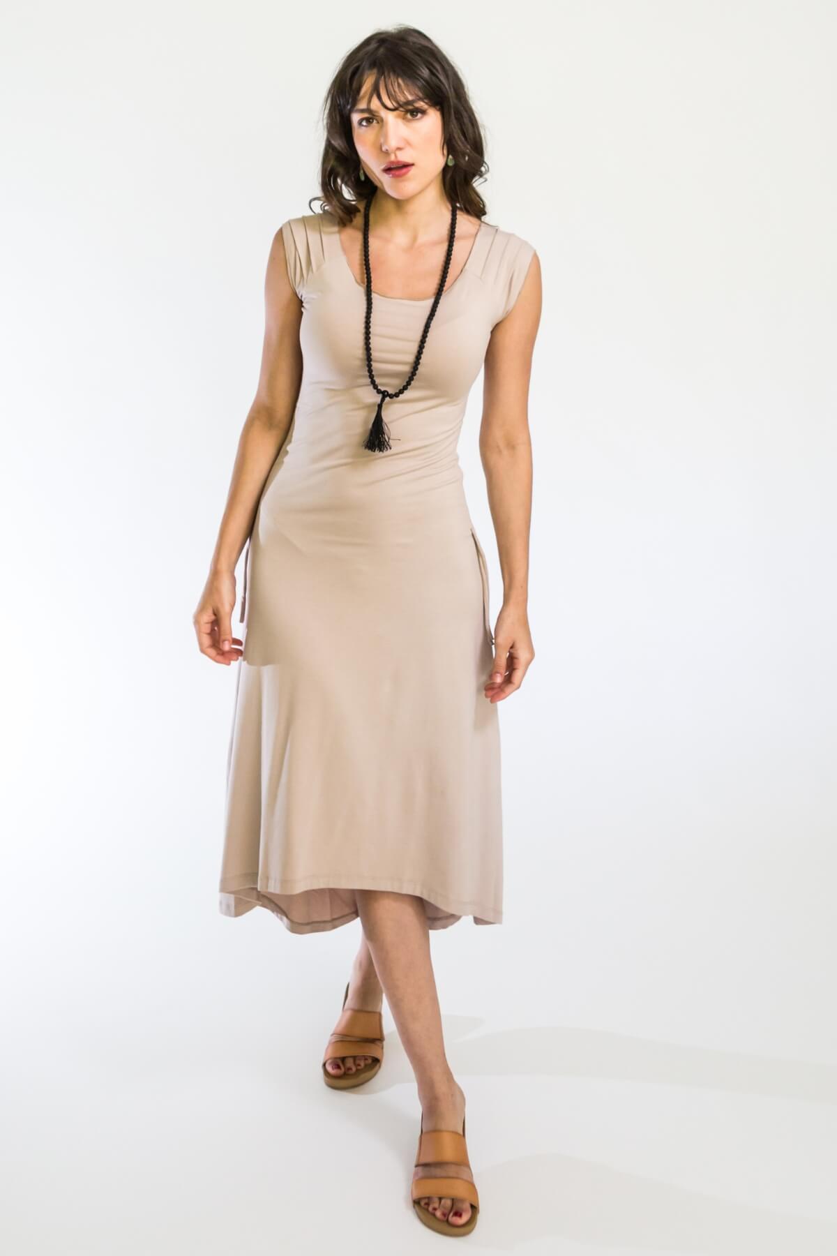 Surya Organic Cotton 'Priya' Dress - Sand