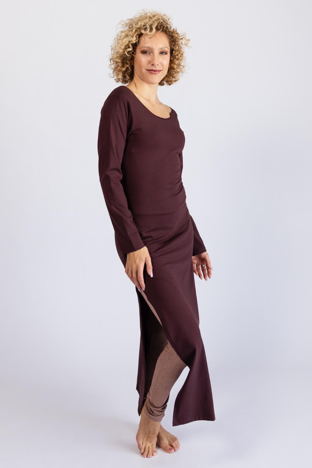 Surya Organic Cotton 'Sarita' Dress - side splits