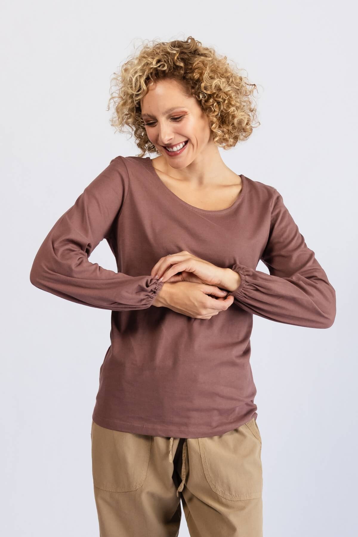 Surya Organic Cotton Zoe Top | Balloon Sleeves