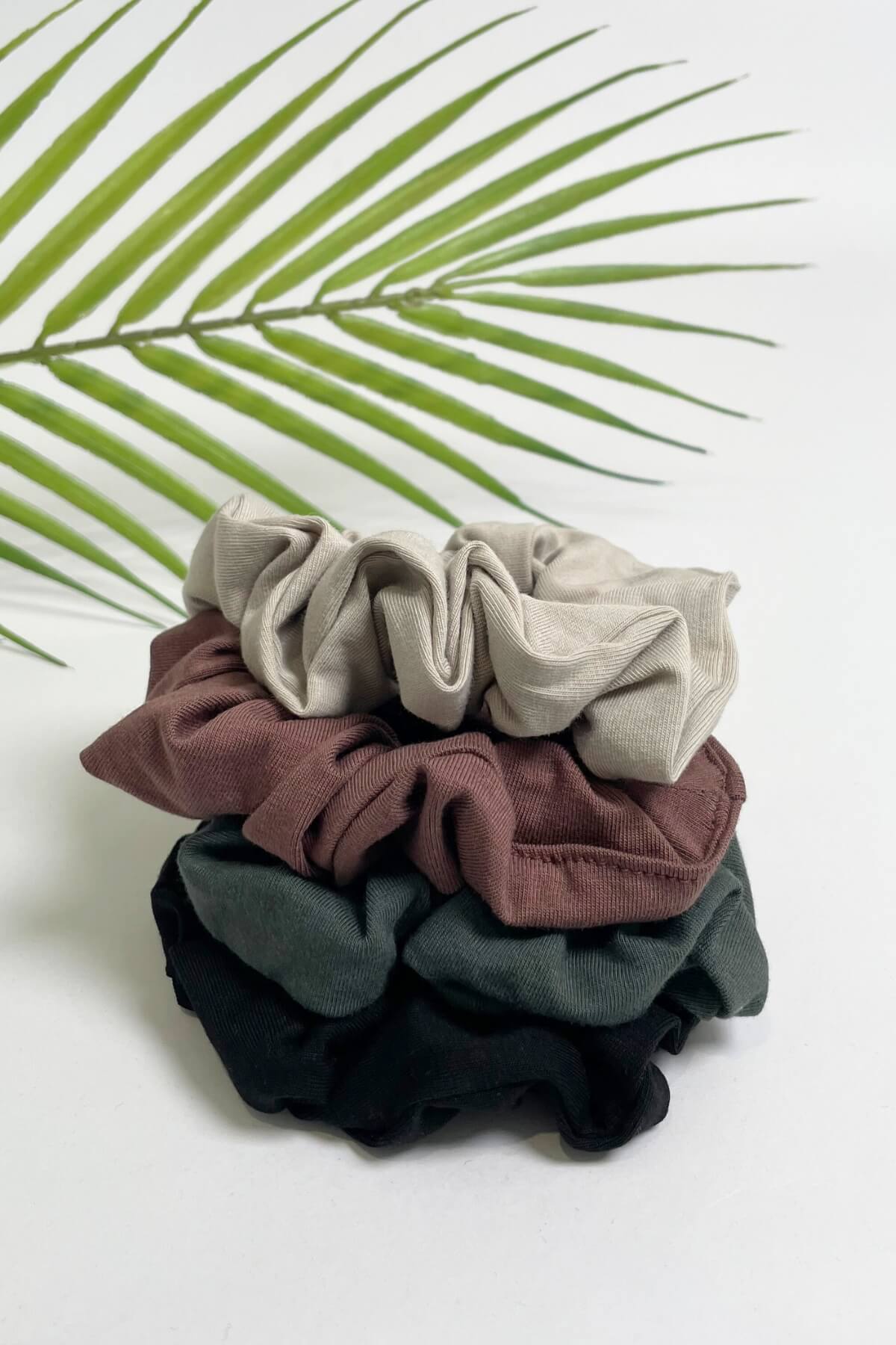 Surya Organic Cotton Deadstock Scrunchies - ethically made in Nepal