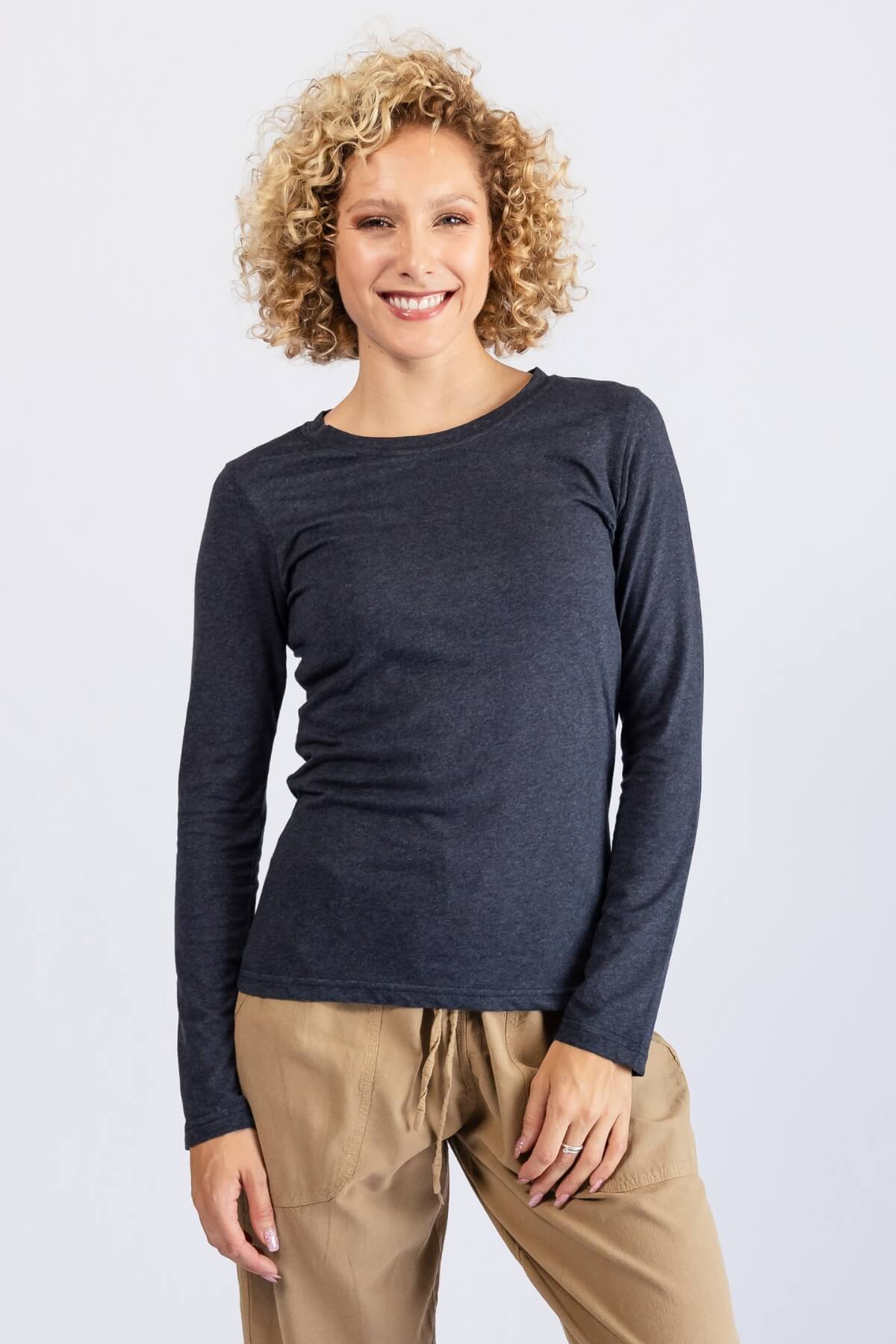 Surya Organic Cotton Long Sleeve Top - ethically made in Nepal