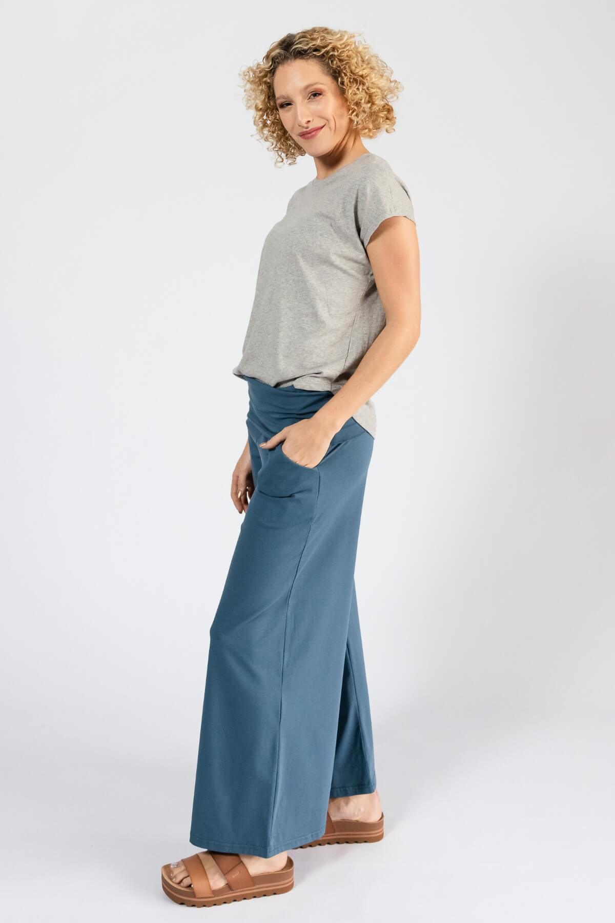 Surya Organic Cotton Pants for Women - left side view