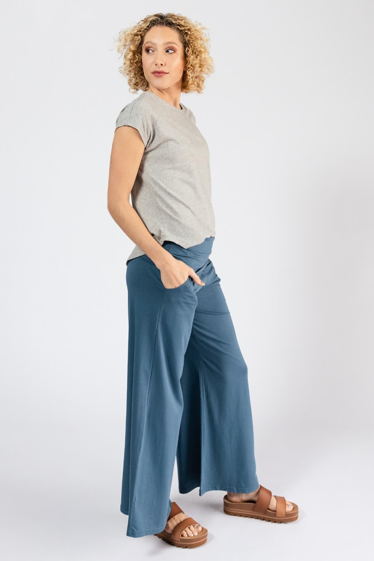 Surya Organic Cotton Pants for Women - adjustable length pants